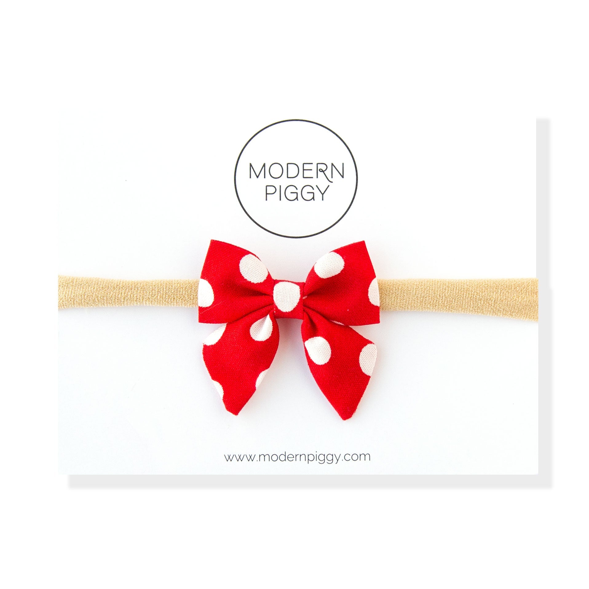 Minnie's Polka Dot | Mini Piggy Bow