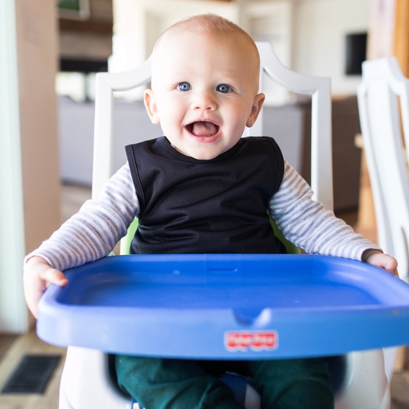 Solid Black Minimalist Bapron BapronBaby