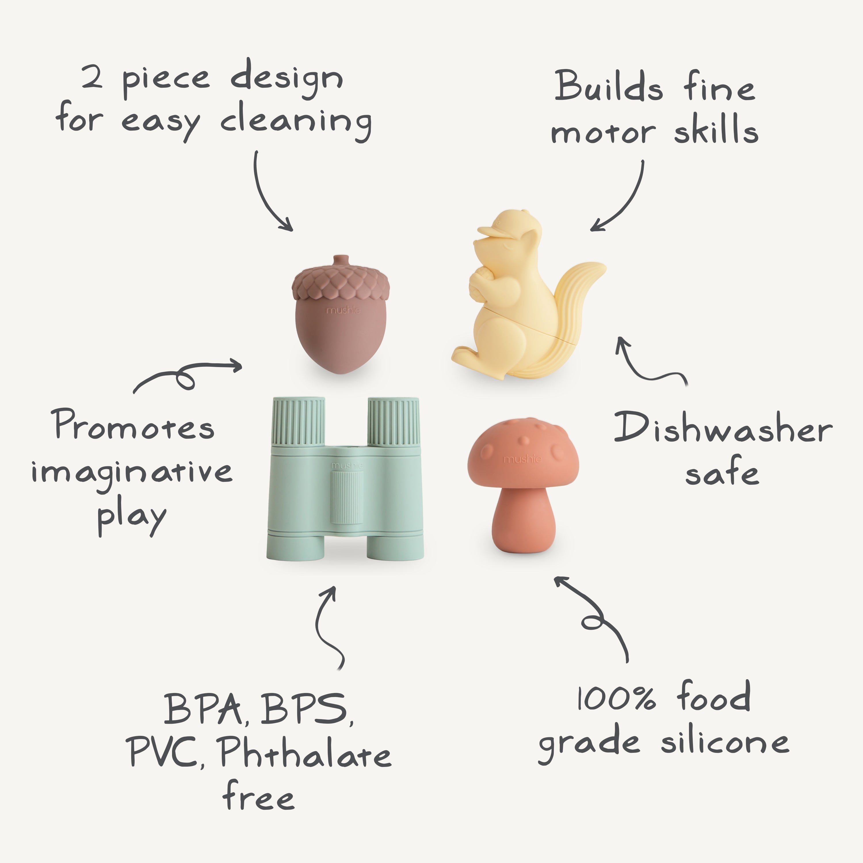 Nature Mold Free Bath Play Set