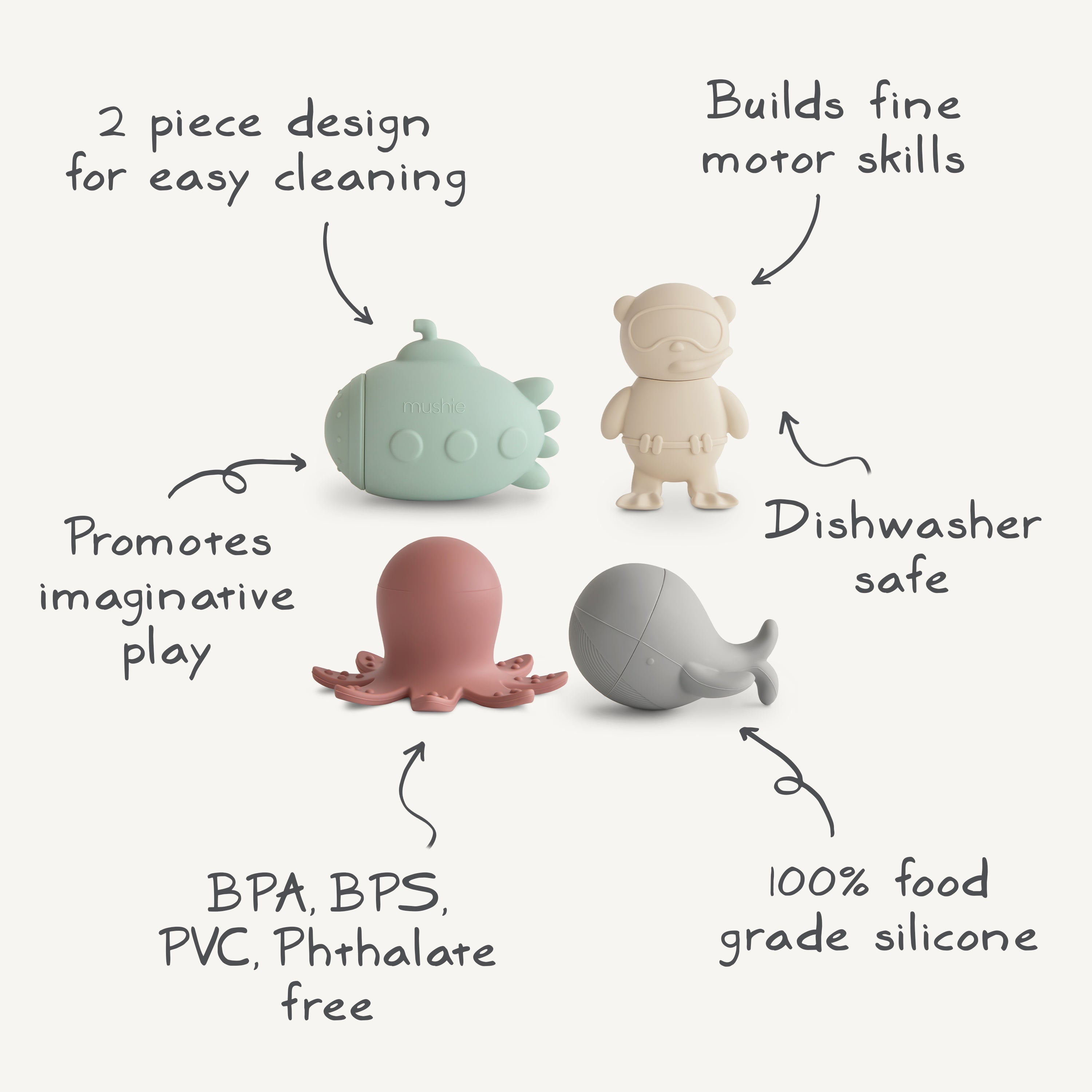 Sealife Mold Free Bath Play Set