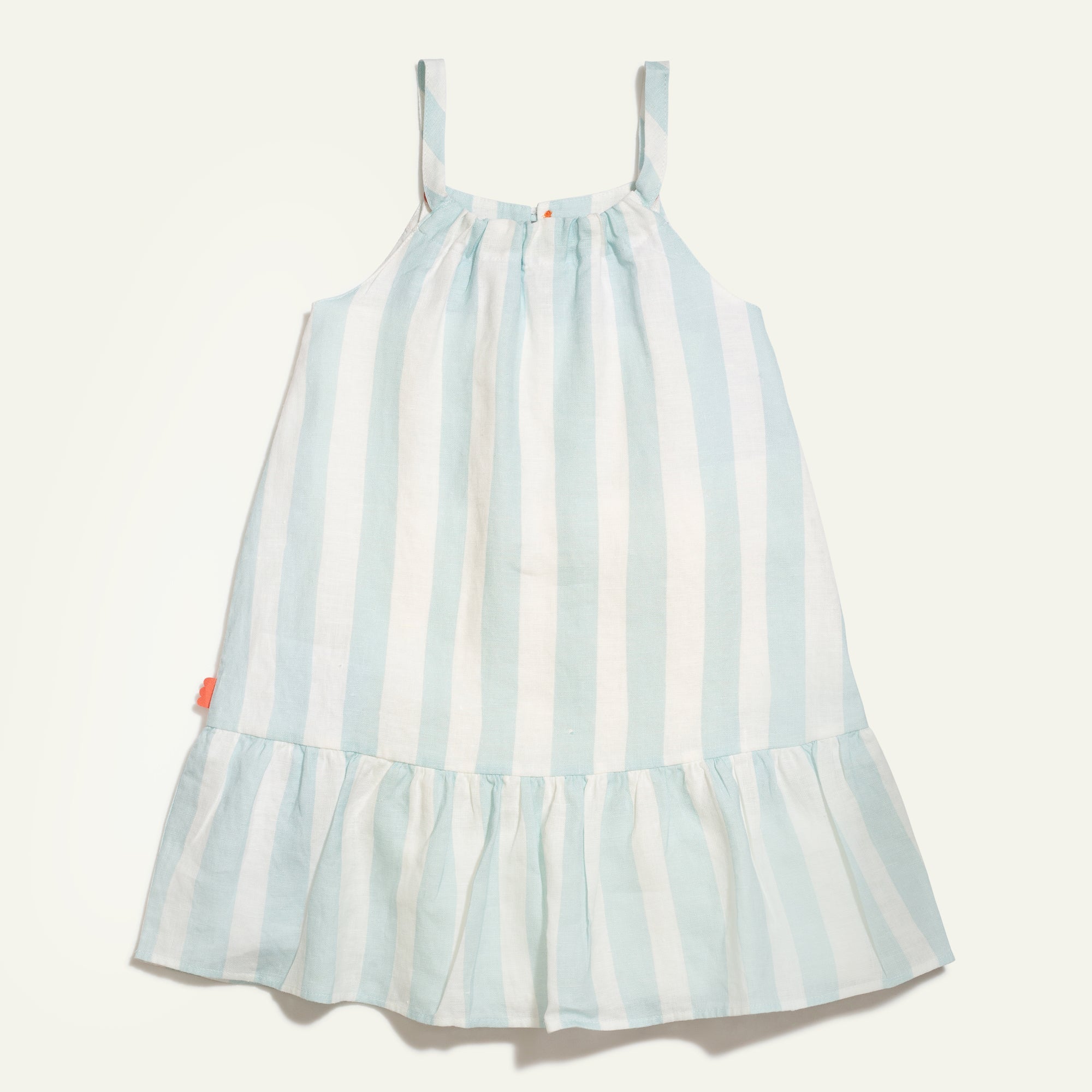 Linen Cabana Stripe Strappy Kid Dress Linen Cabana Stripe Strappy Kid Dress