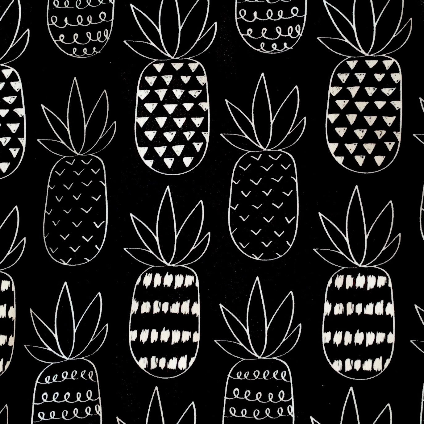 Pineapple Monochrome Splash Mat - A Waterproof Catch-All for Highchair Spills and More! BapronBaby