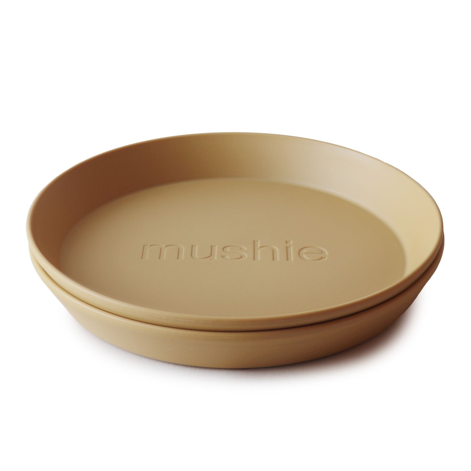 Round Dinnerware Plates, Set of 2 Dinnerware Mushie