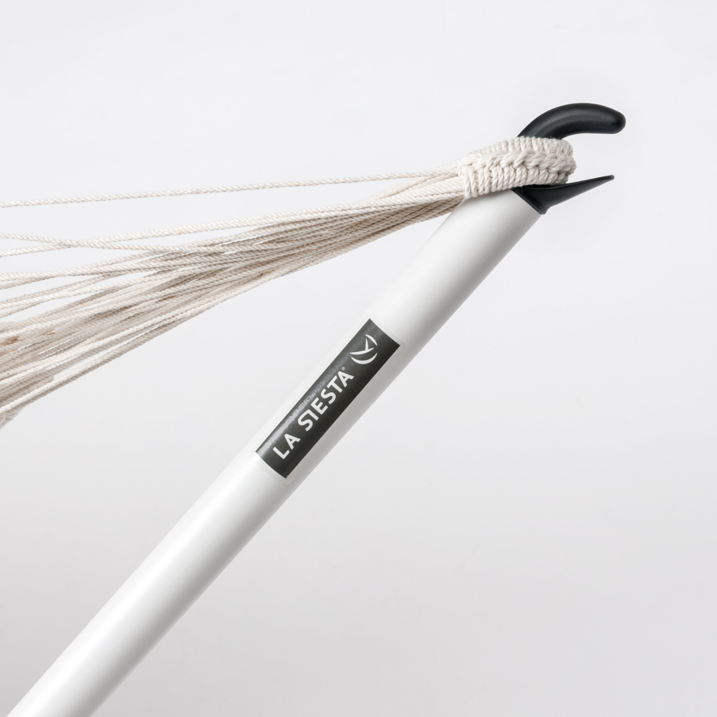 Nautico Cool Grey Colombia Curaçao - Organic Cotton Kingsize Hammock with Powder Coated Steel Stand