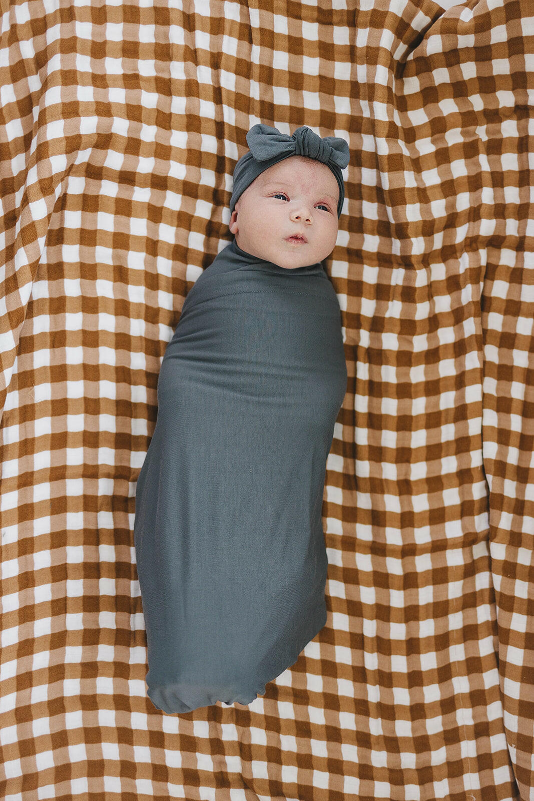 Charcoal Bamboo Head Wrap Mebie Baby