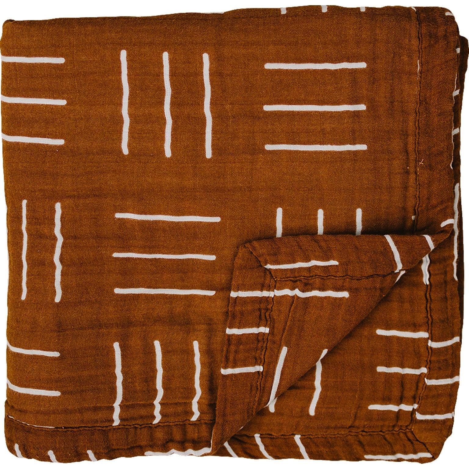 Mustard Mudcloth Muslin Quilt Mebie Baby