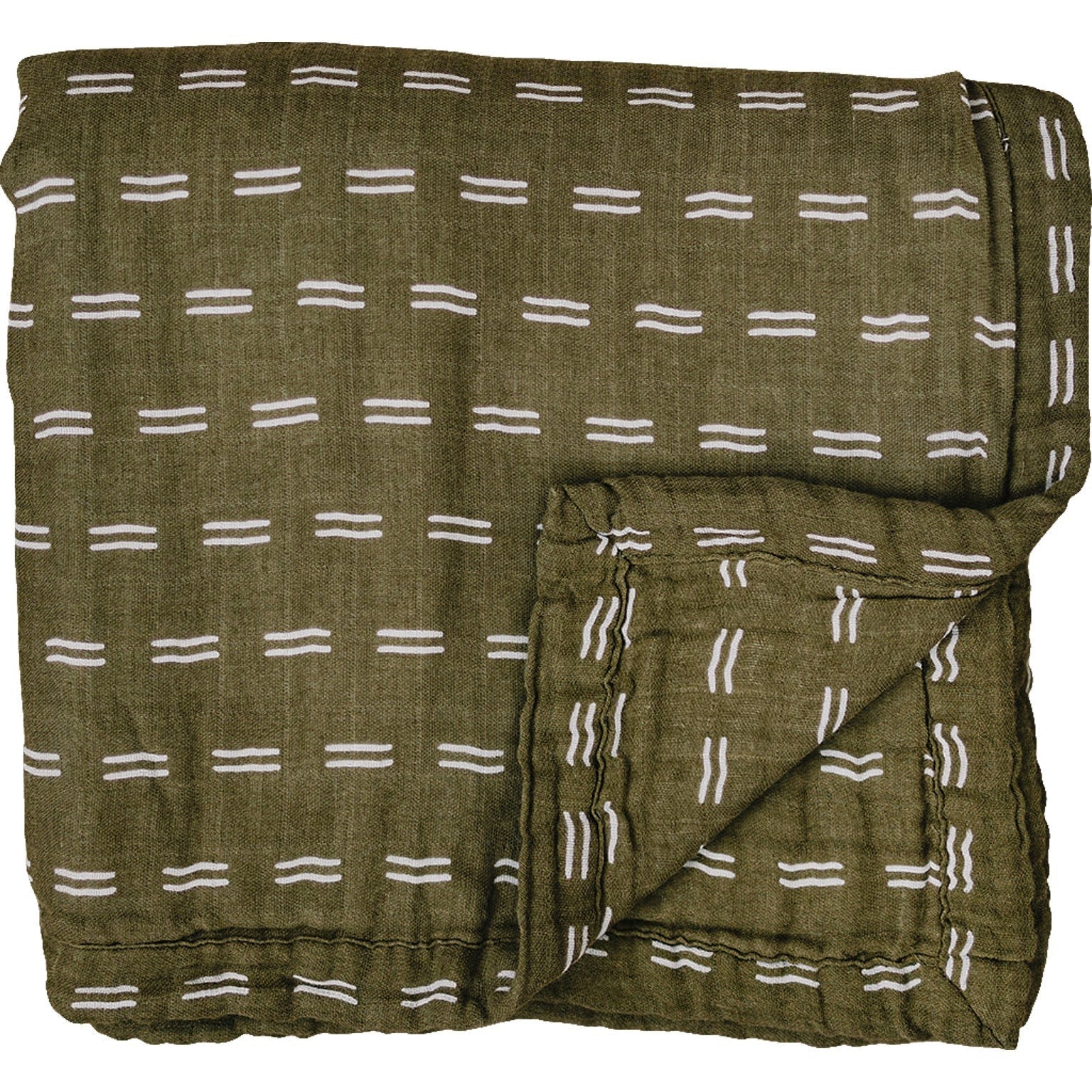 Olive Strokes Muslin Quilt Mebie Baby