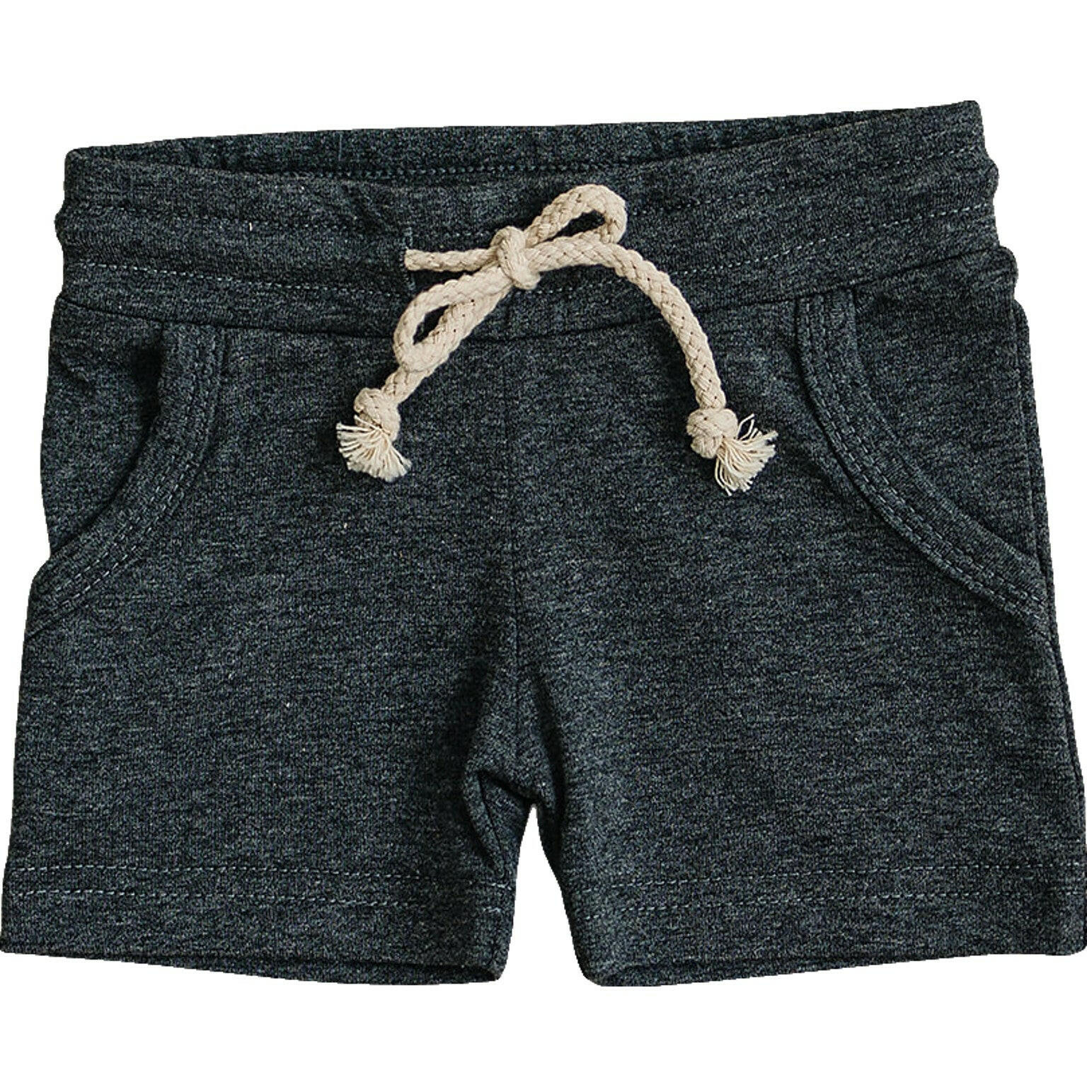 Charcoal Pocket Cotton Shorts Mebie Baby