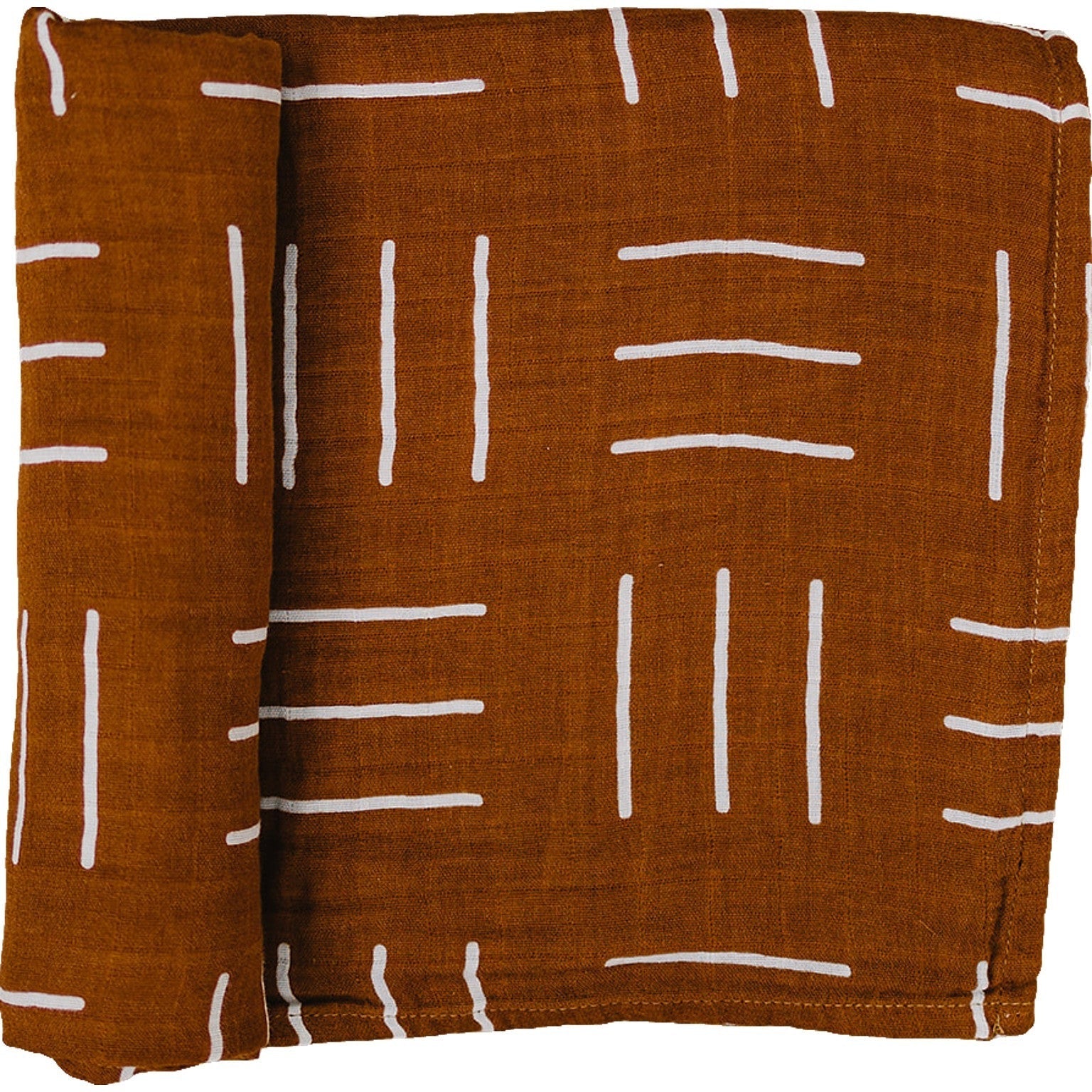 Mustard Mudcloth Muslin Swaddle Blanket Mebie Baby