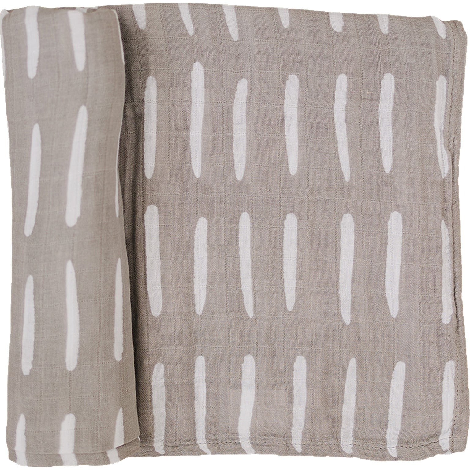 Grey Dash Muslin Swaddle Blanket Mebie Baby