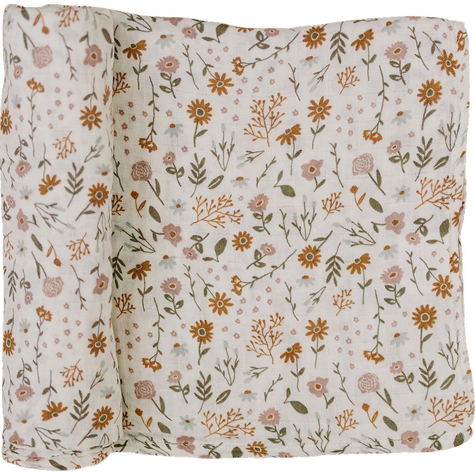 Meadow Floral Muslin Swaddle Blanket Mebie Baby