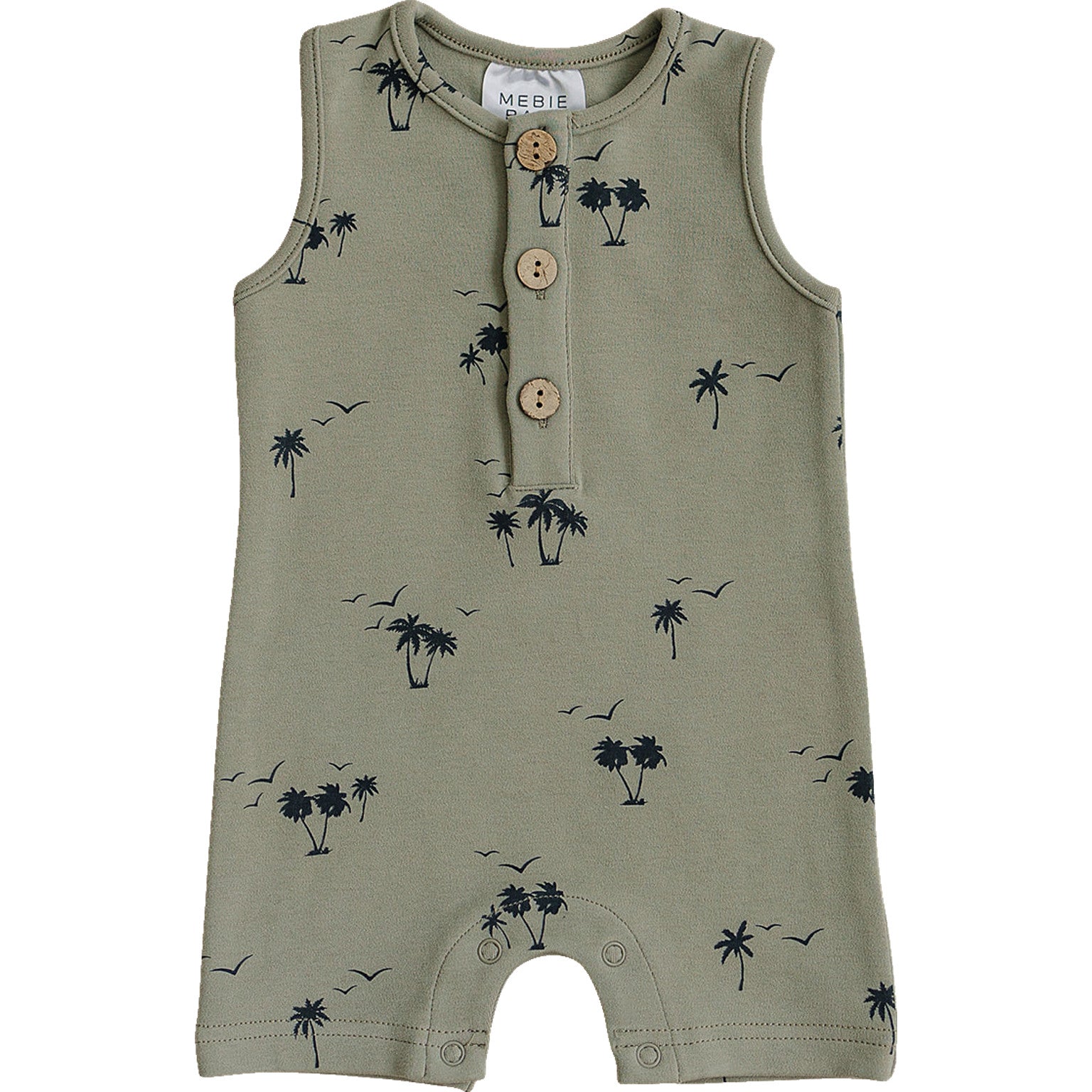Palm Tree Short Romper Mebie Baby