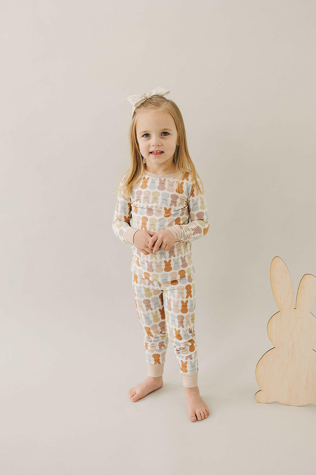 Blush Bunny Bamboo Two-piece Cozy Set Mebie Baby
