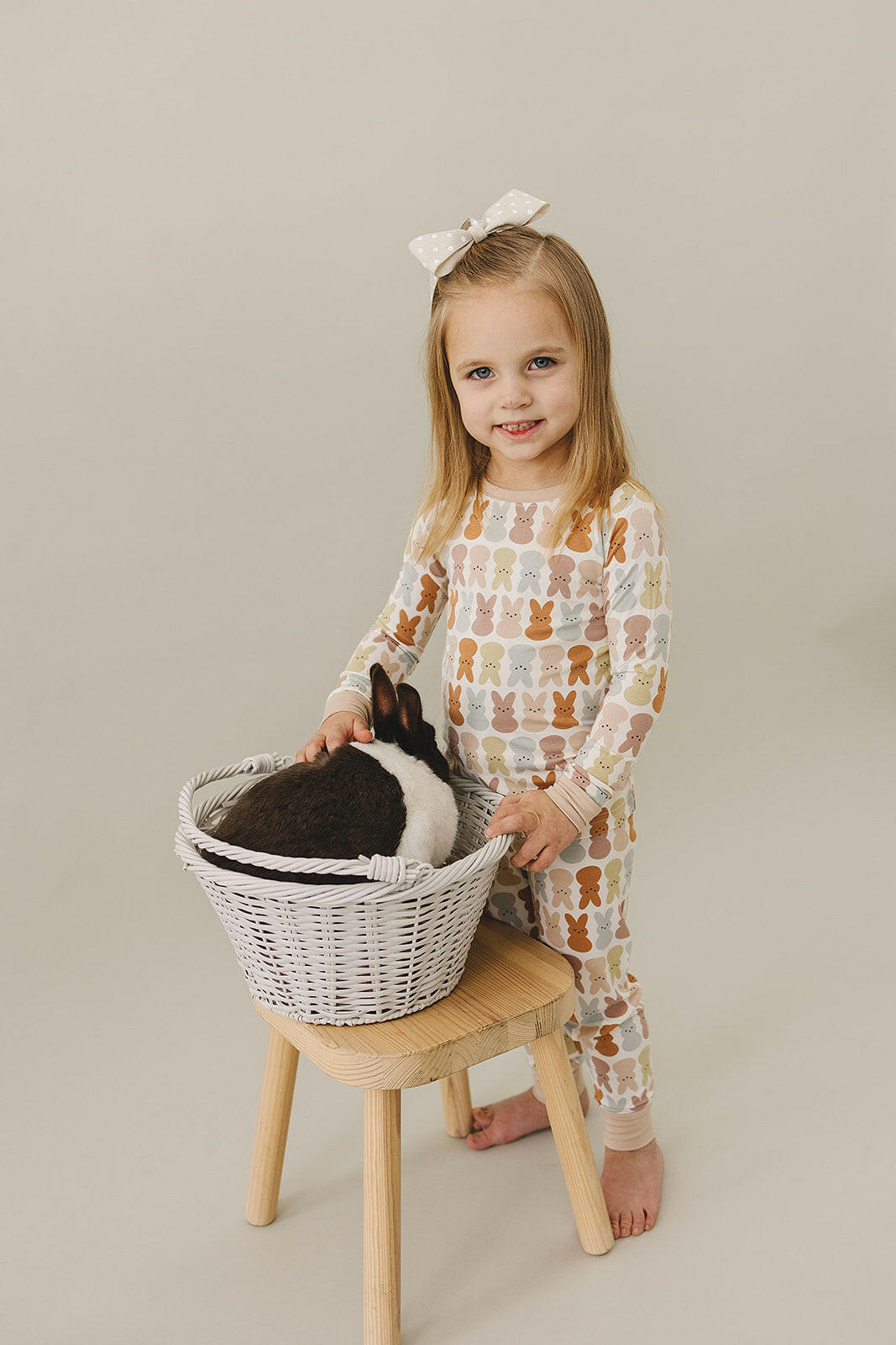 Blush Bunny Bamboo Two-piece Cozy Set Mebie Baby