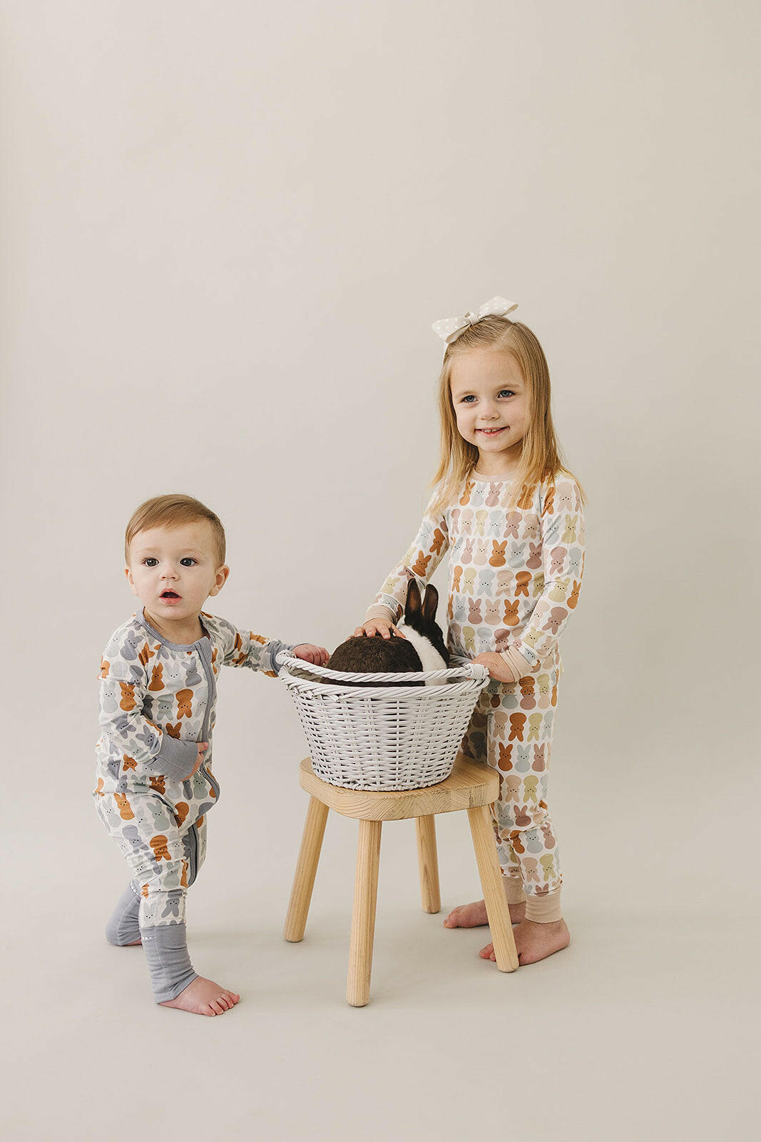 Blush Bunny Bamboo Two-piece Cozy Set Mebie Baby