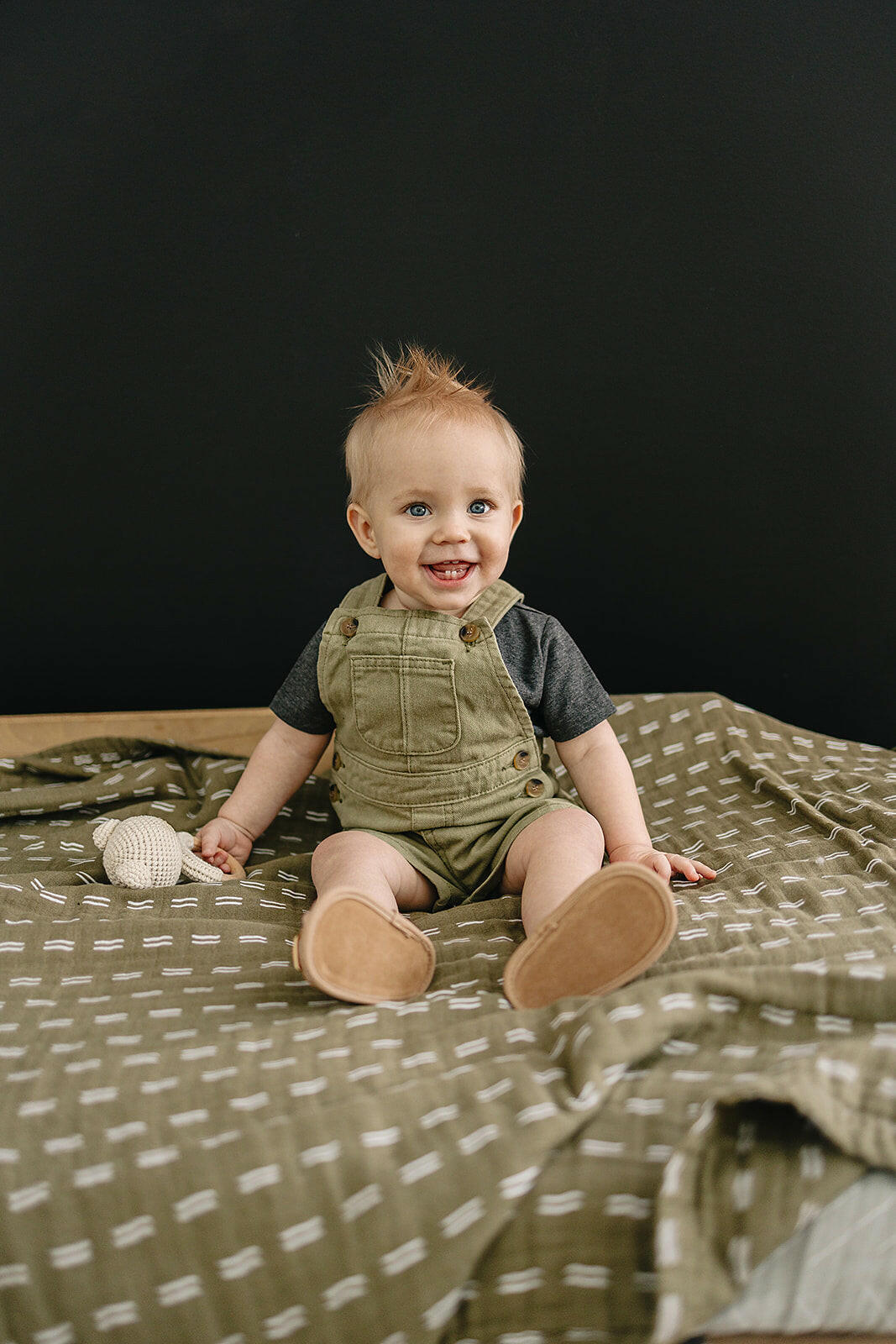 Army Green Twill Overall Mebie Baby