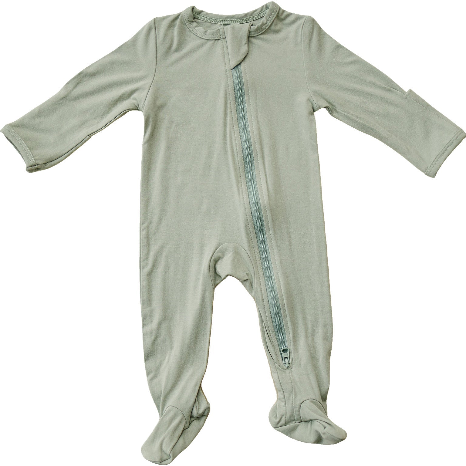 Sage Bamboo Zipper Mebie Baby