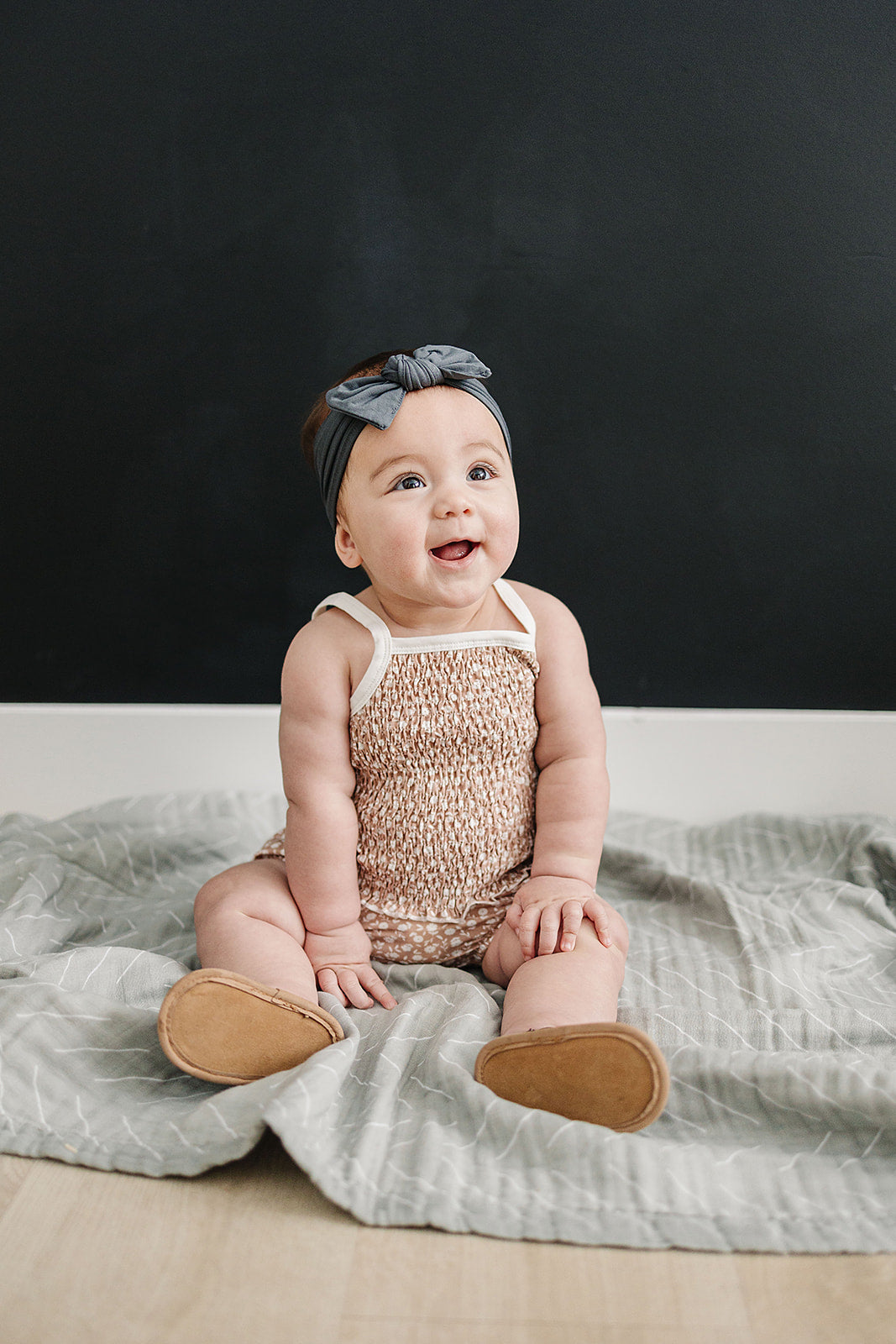 Ruched Floral Bloomer Set Mebie Baby