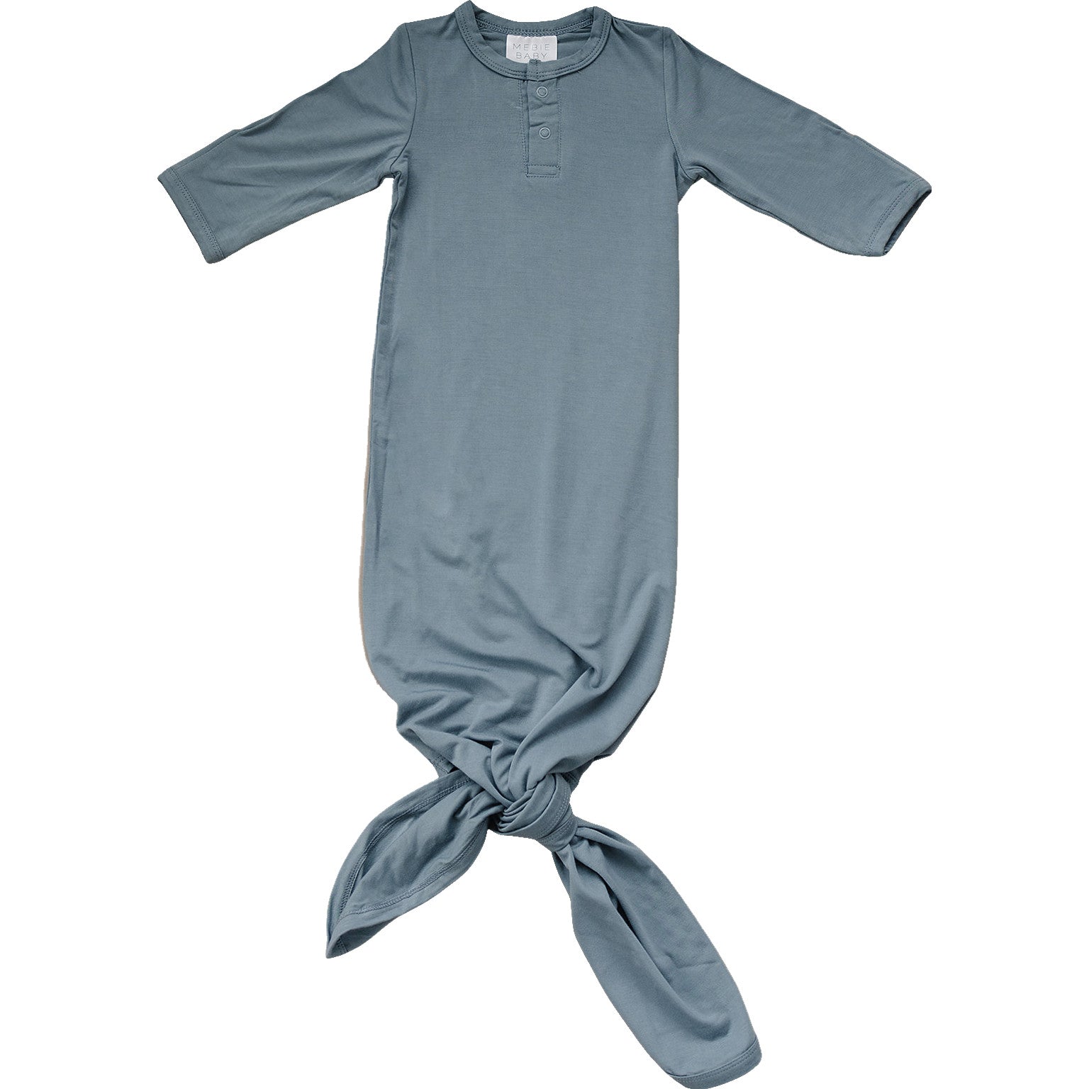 Dusty Blue Bamboo Knot Gown Mebie Baby