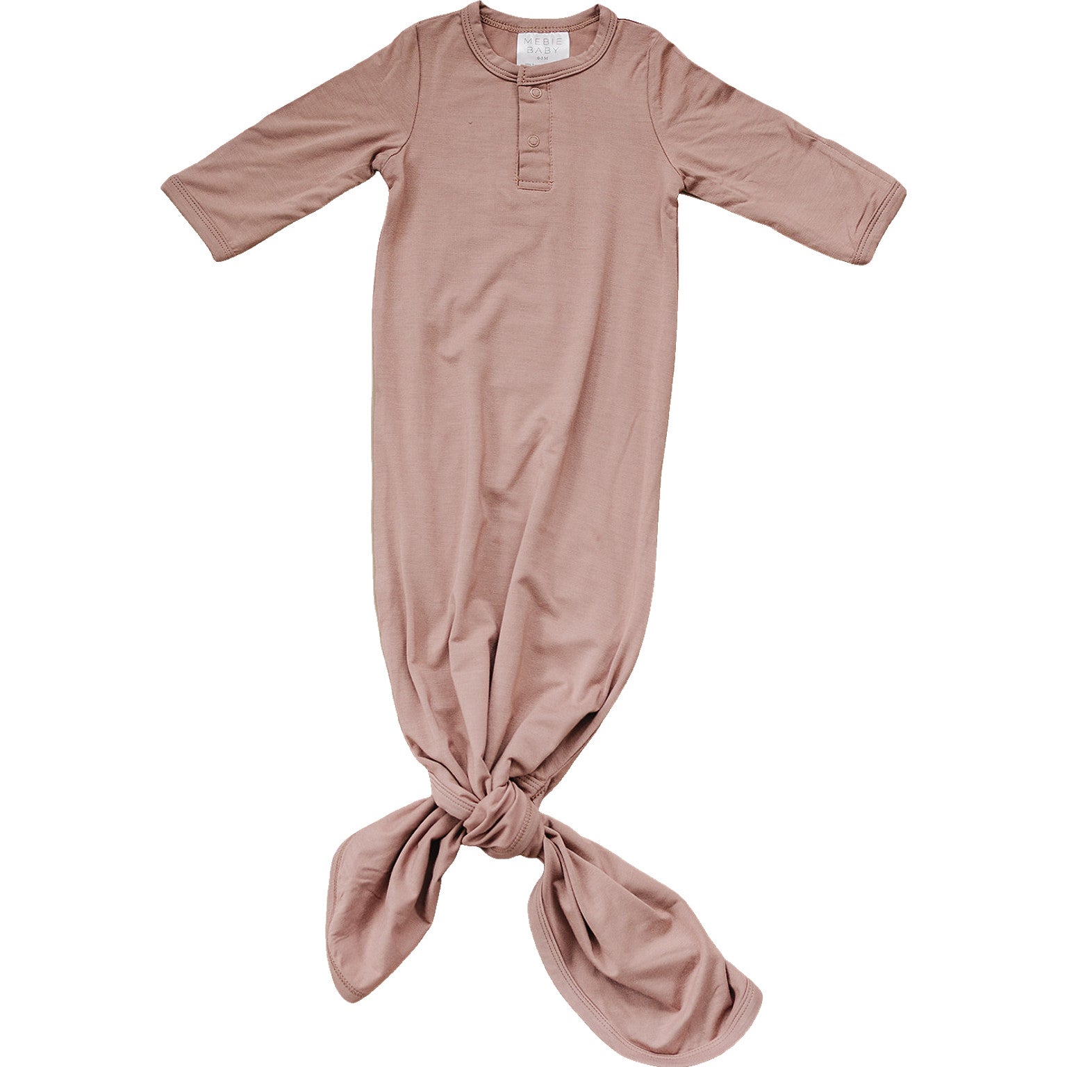 Dusty Rose Bamboo Knot Gown  Mebie Baby