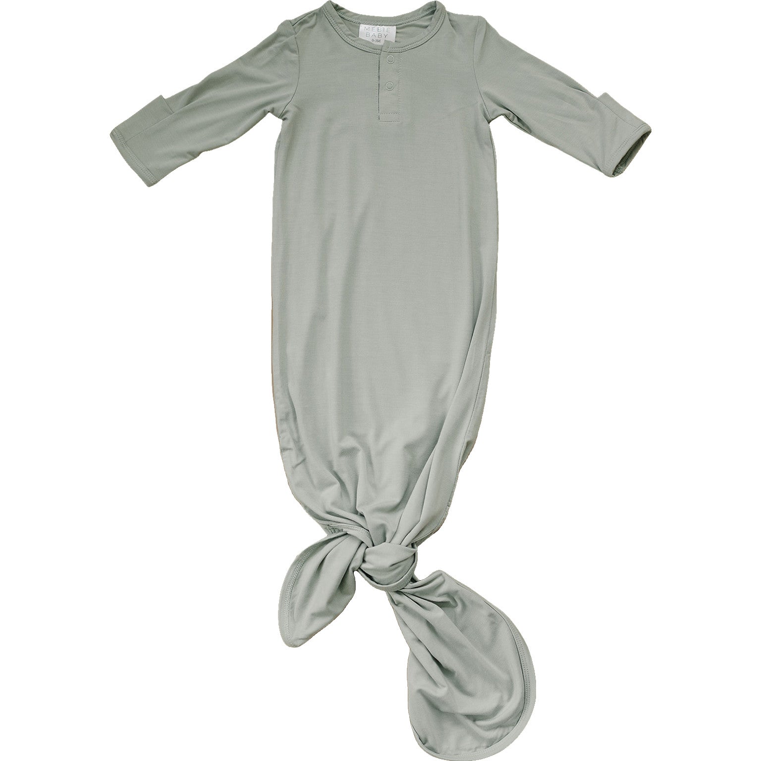 Sage Bamboo Knot Gown  Mebie Baby