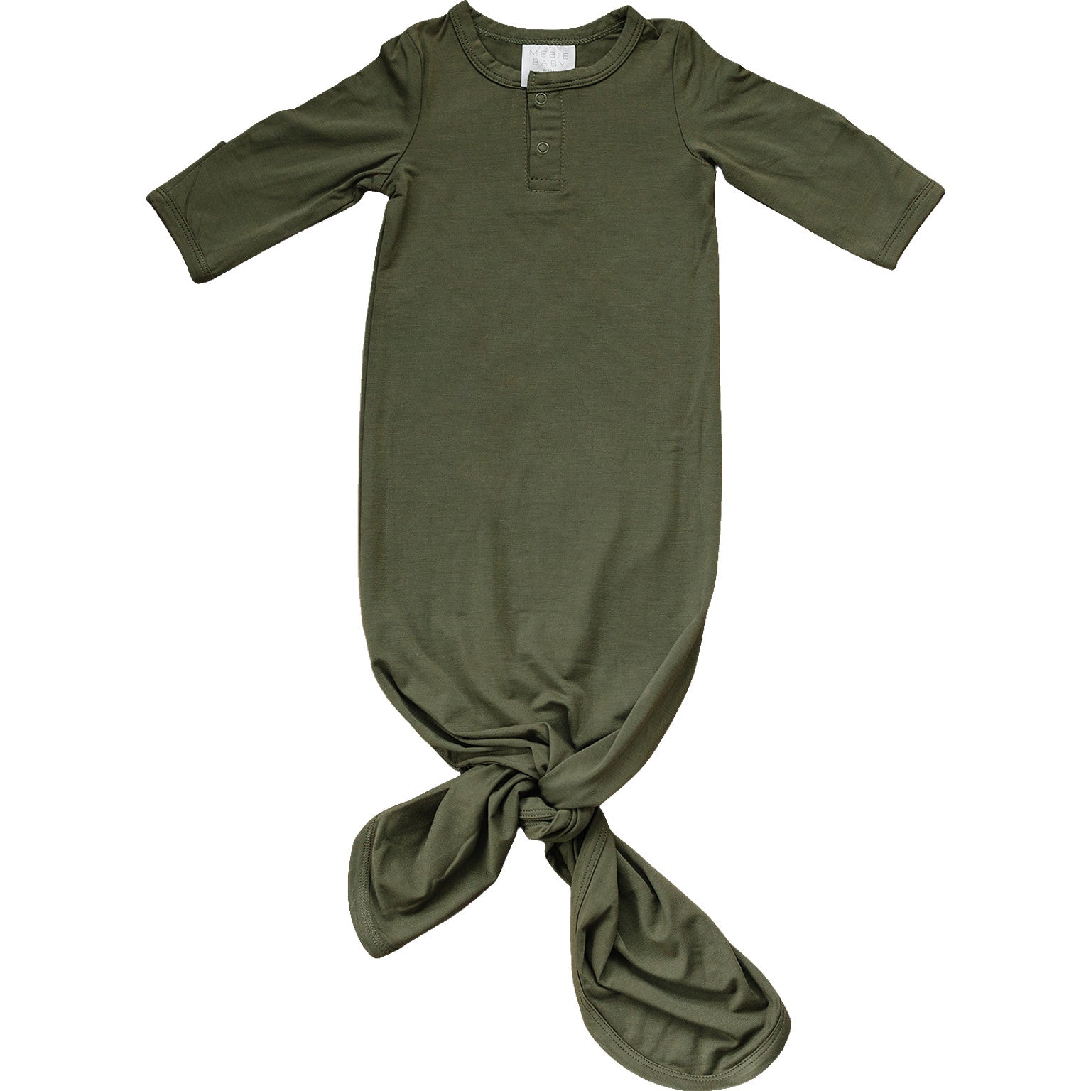 Olive Bamboo Knot Gown  Mebie Baby