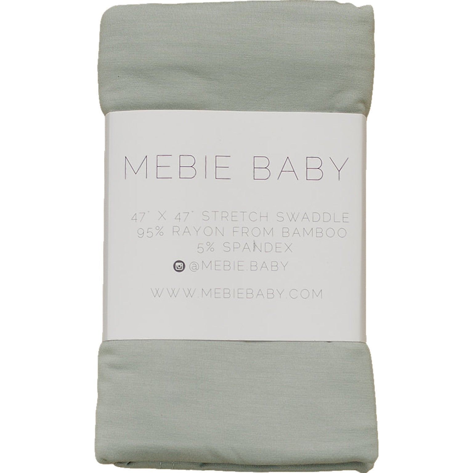 Sage Bamboo Stretch Swaddle  Mebie Baby