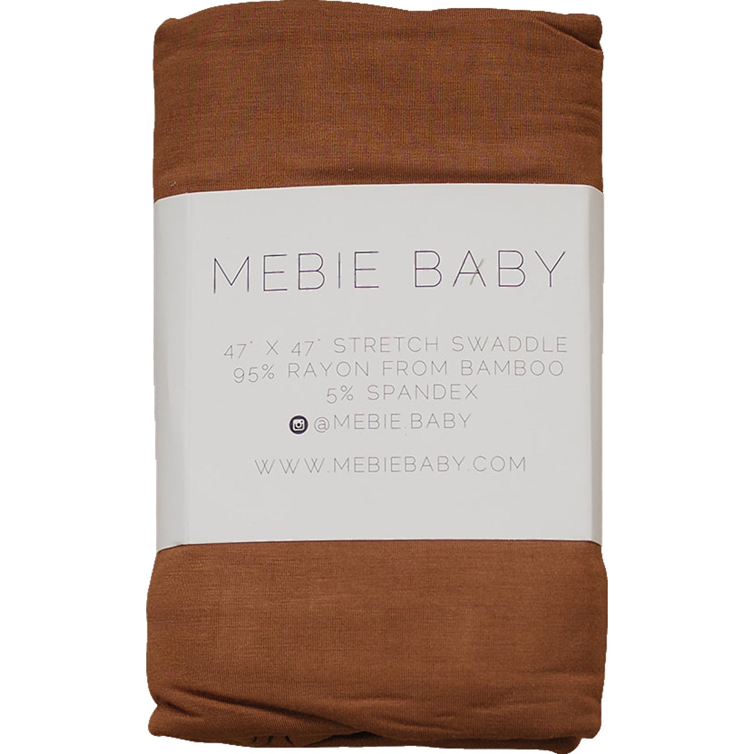 Rust Bamboo Stretch Swaddle  Mebie Baby