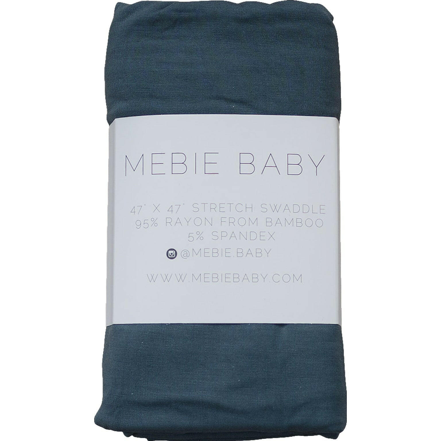 Charcoal Bamboo Stretch Swaddle  Mebie Baby