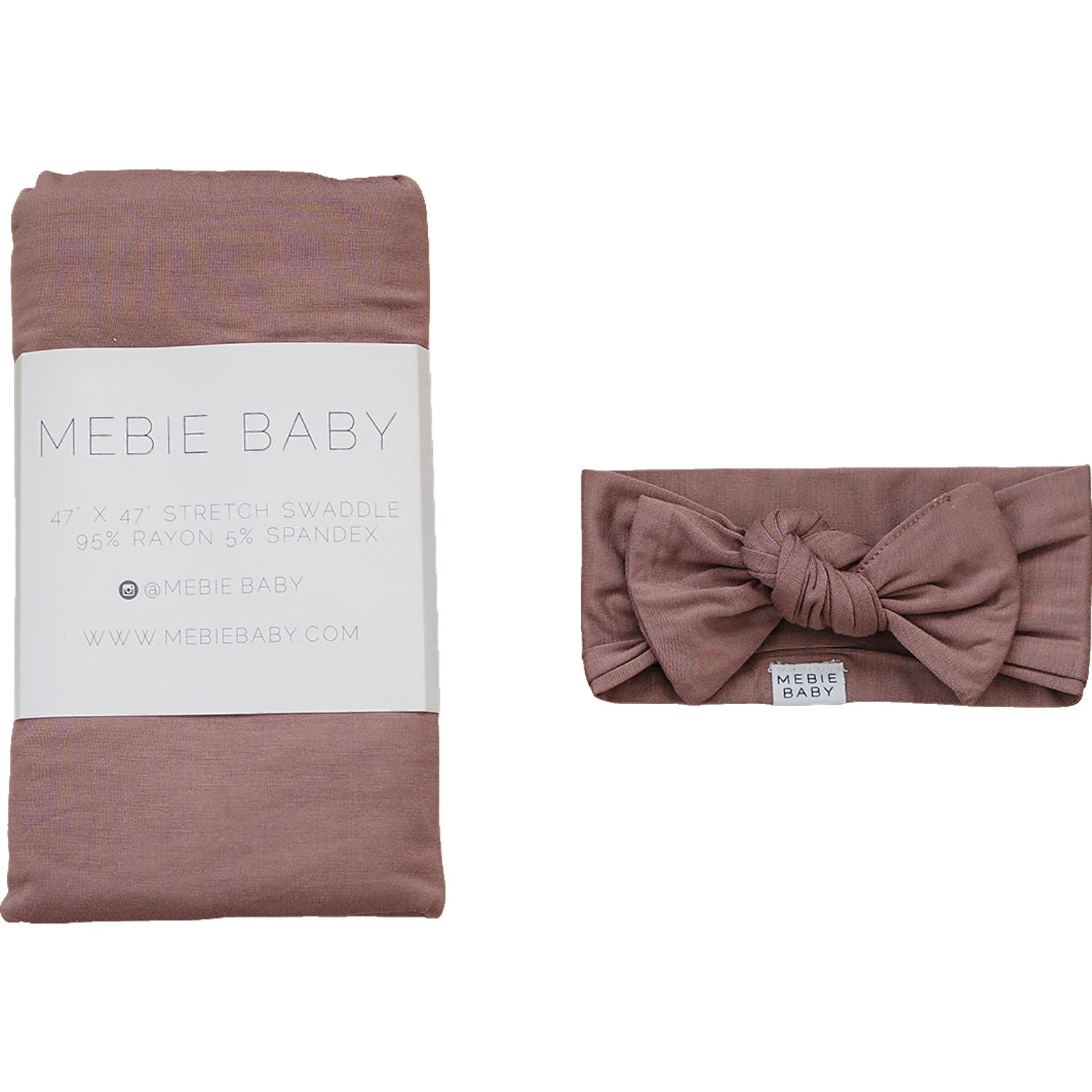 Plum Bamboo Head Wrap Set Mebie Baby