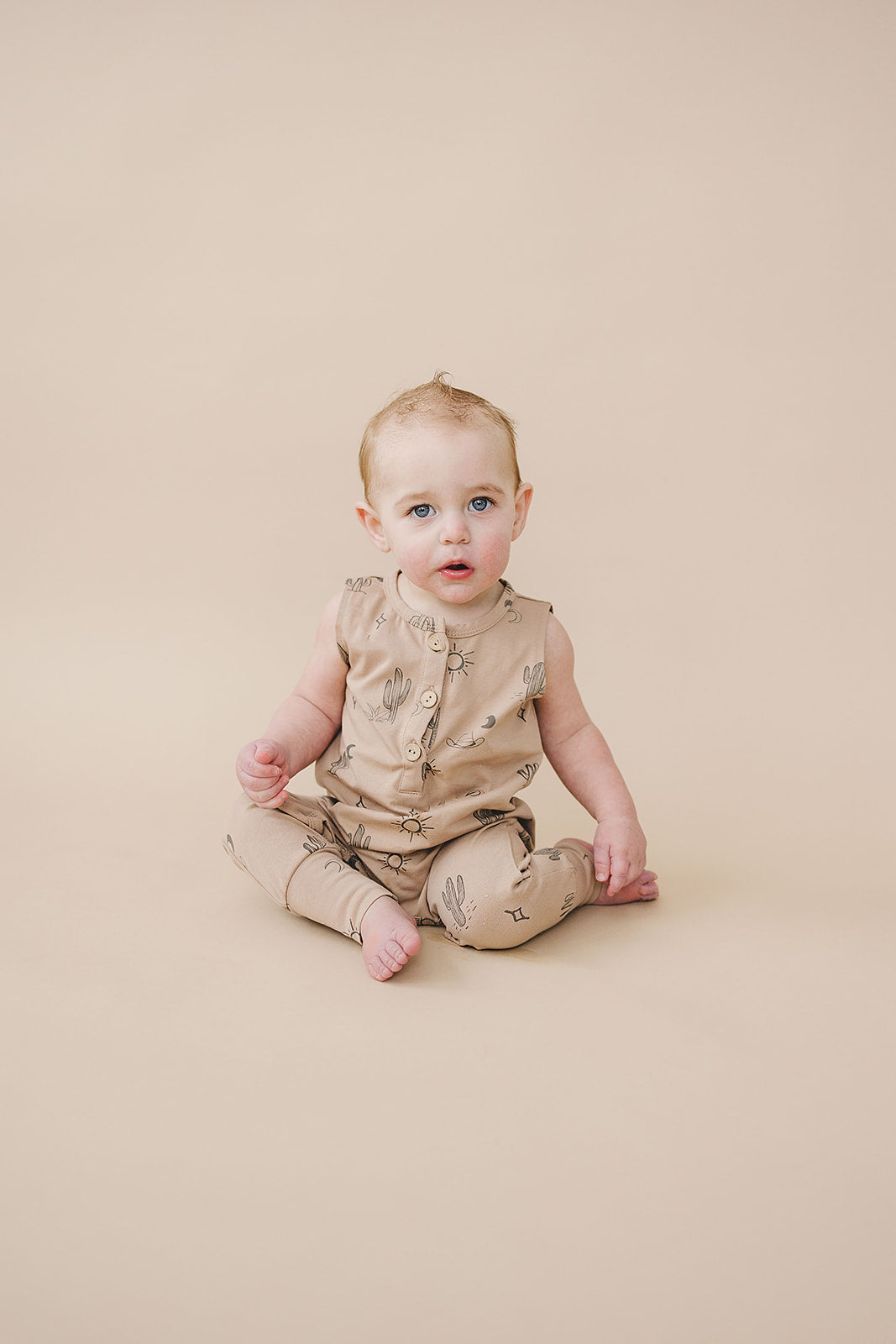 Western Tank Romper Mebie Baby