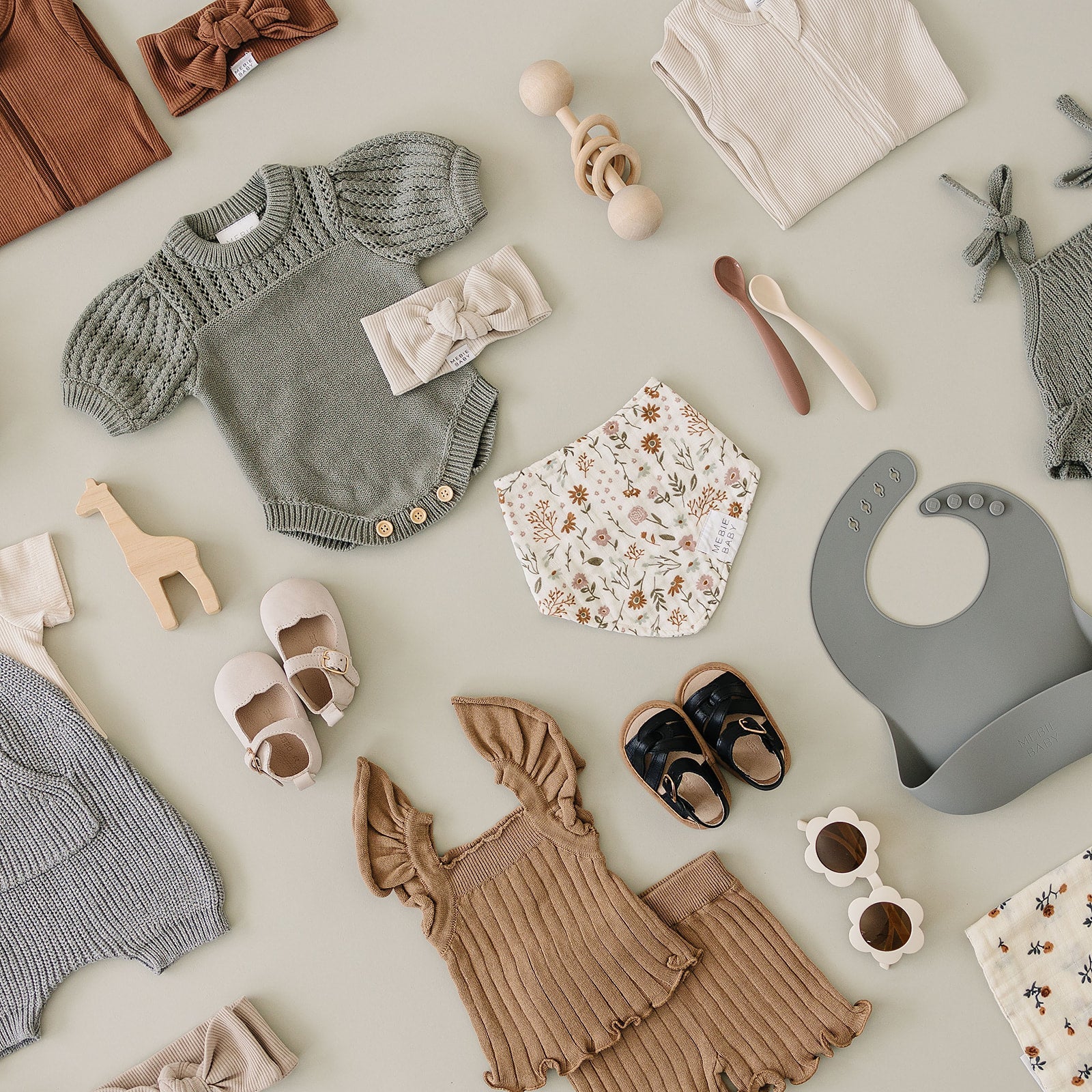 Ribbed Knit Tank Set Mebie Baby