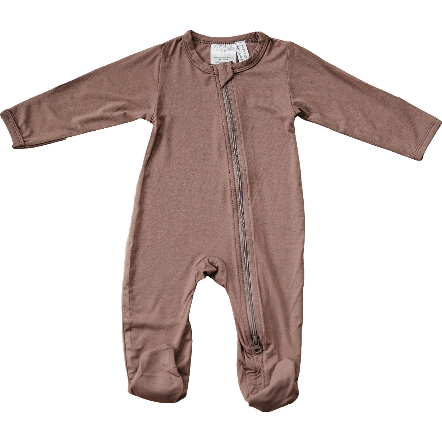 Plum Bamboo Zipper Mebie Baby