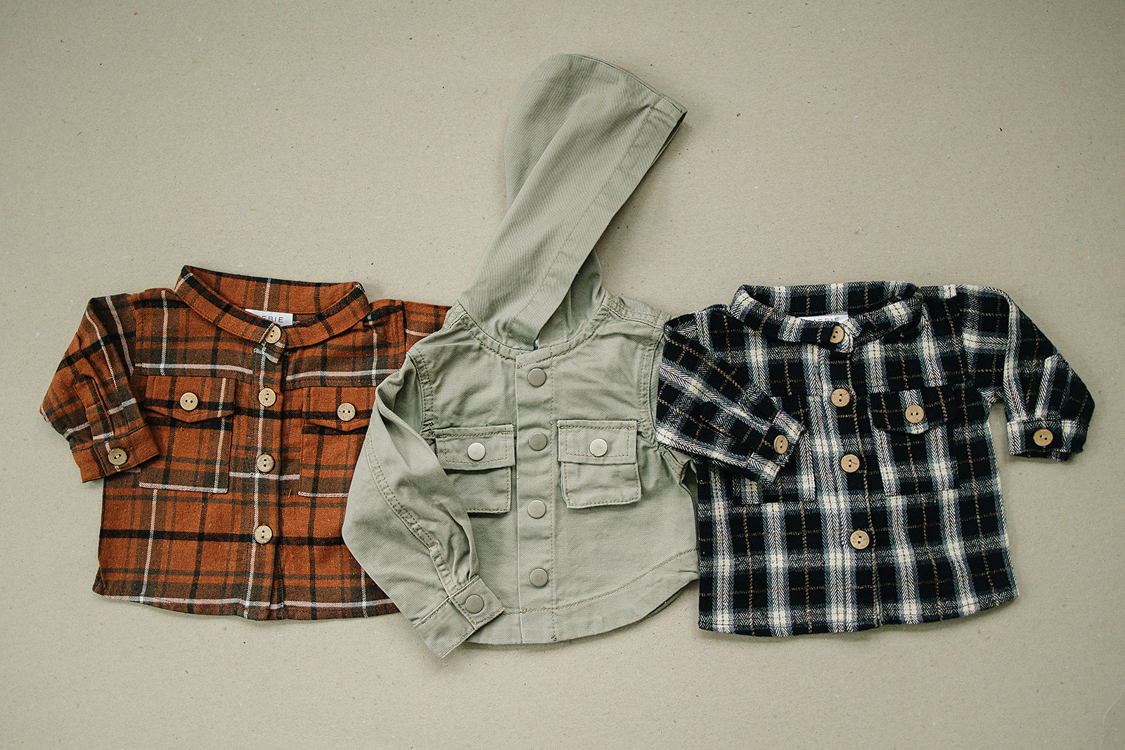 Flannel Shacket Mebie Baby