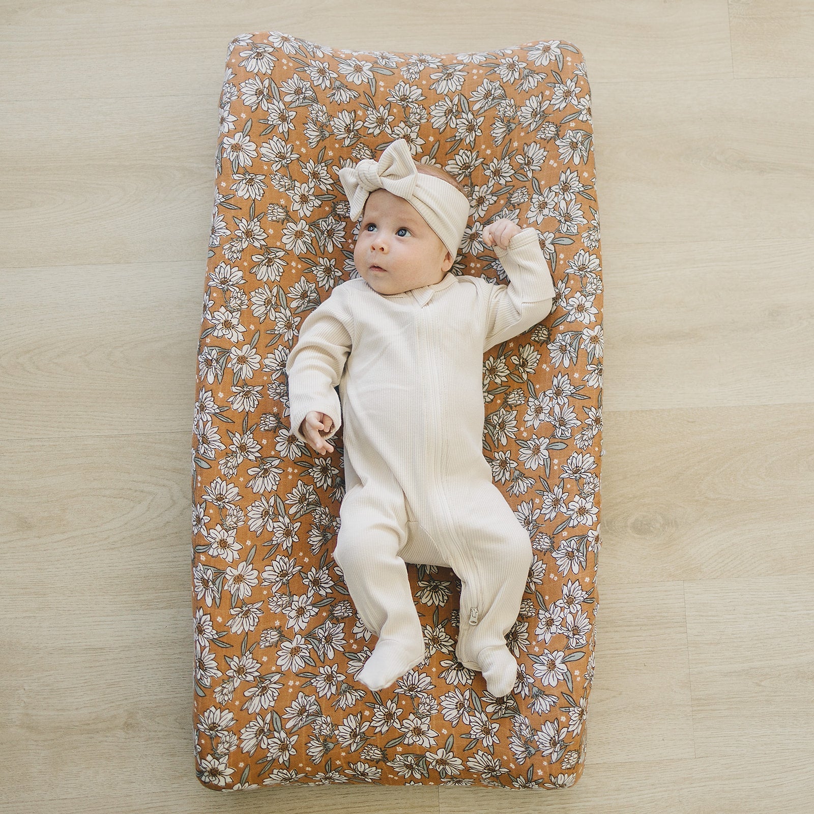 Magnolia Muslin Changing Pad Cover Mebie Baby