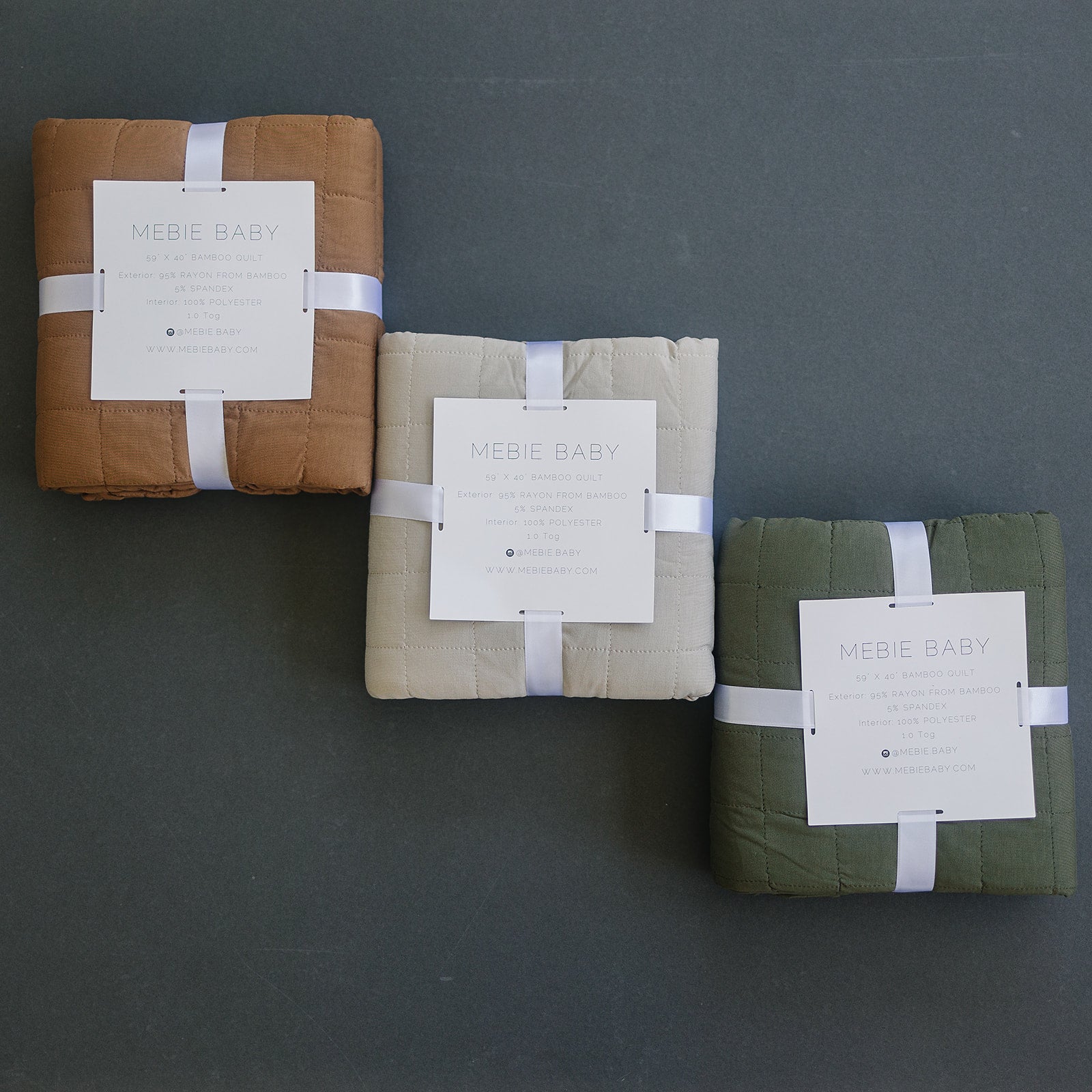 Olive Bamboo Quilt Mebie Baby