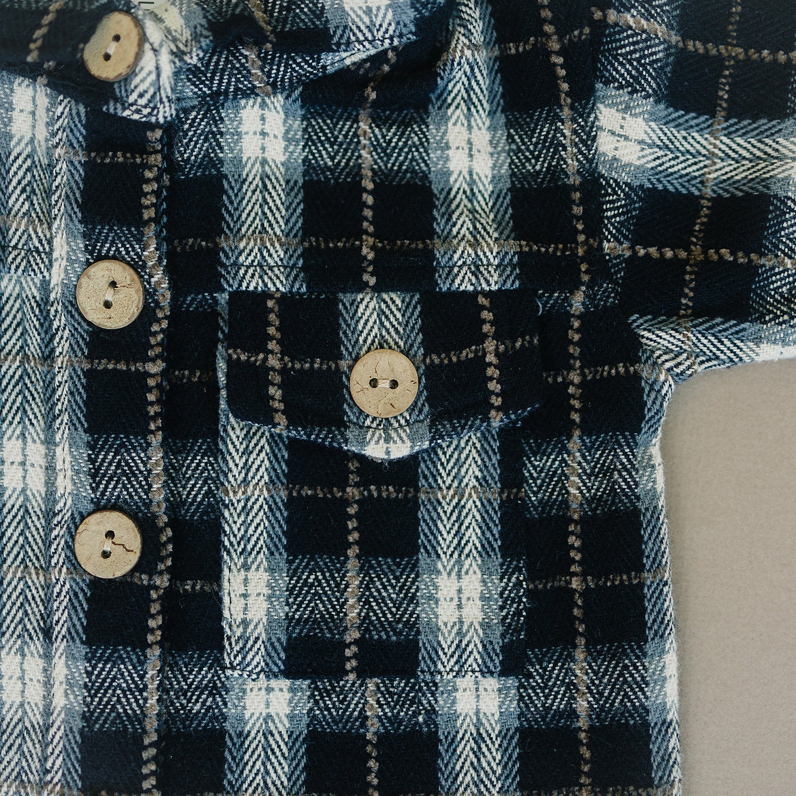Flannel Shacket Mebie Baby