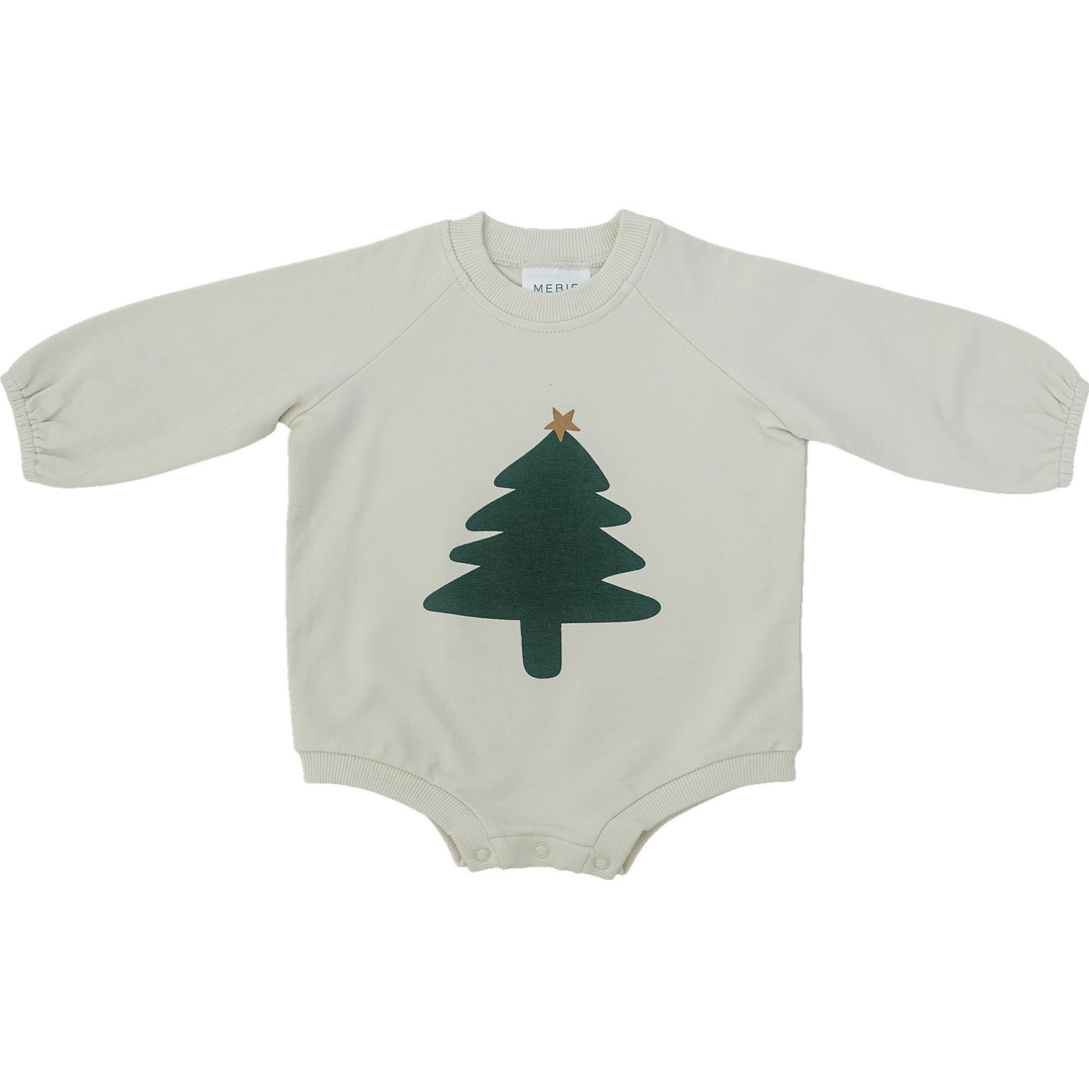 Christmas Tree French Terry Bubble Romper Mebie Baby