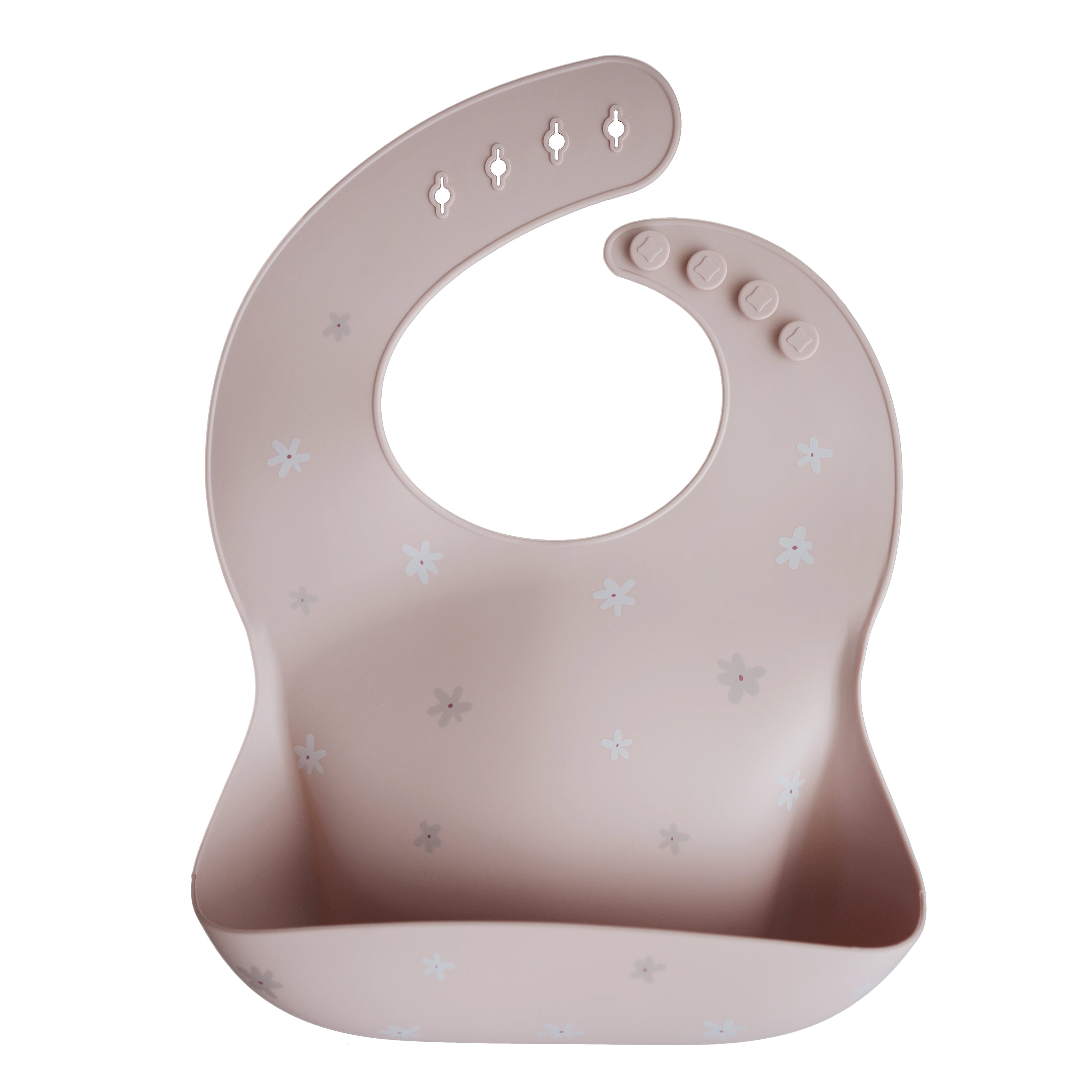 Silicone Baby Bib Silicone Bib Mushie Daisy