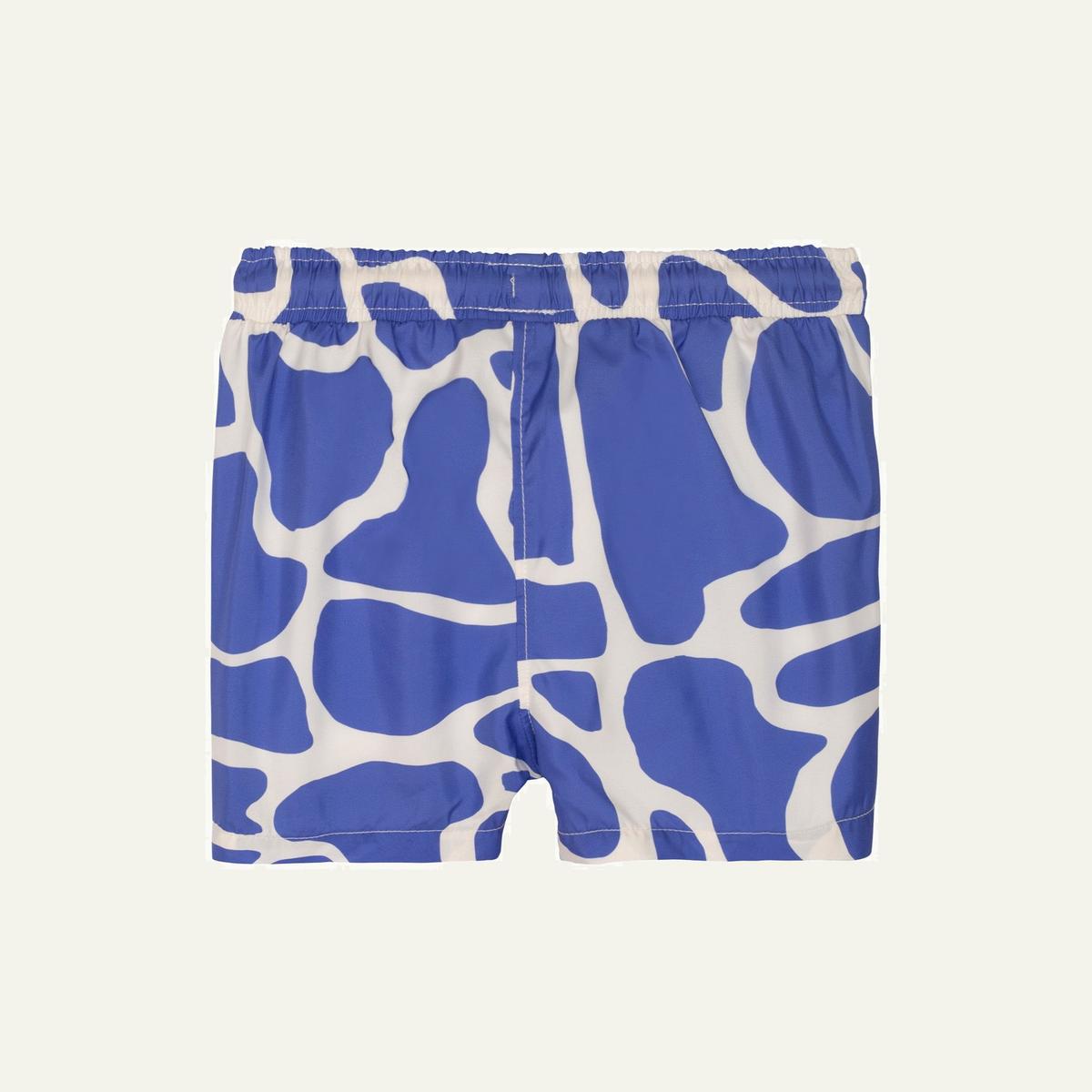 Seaqual Recycled Polyester Spotted Giraffe Baby Swim Trunks - Natural/baja Blue