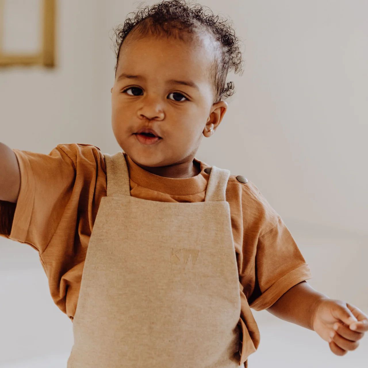 Organic Boxy Tee - Fawn