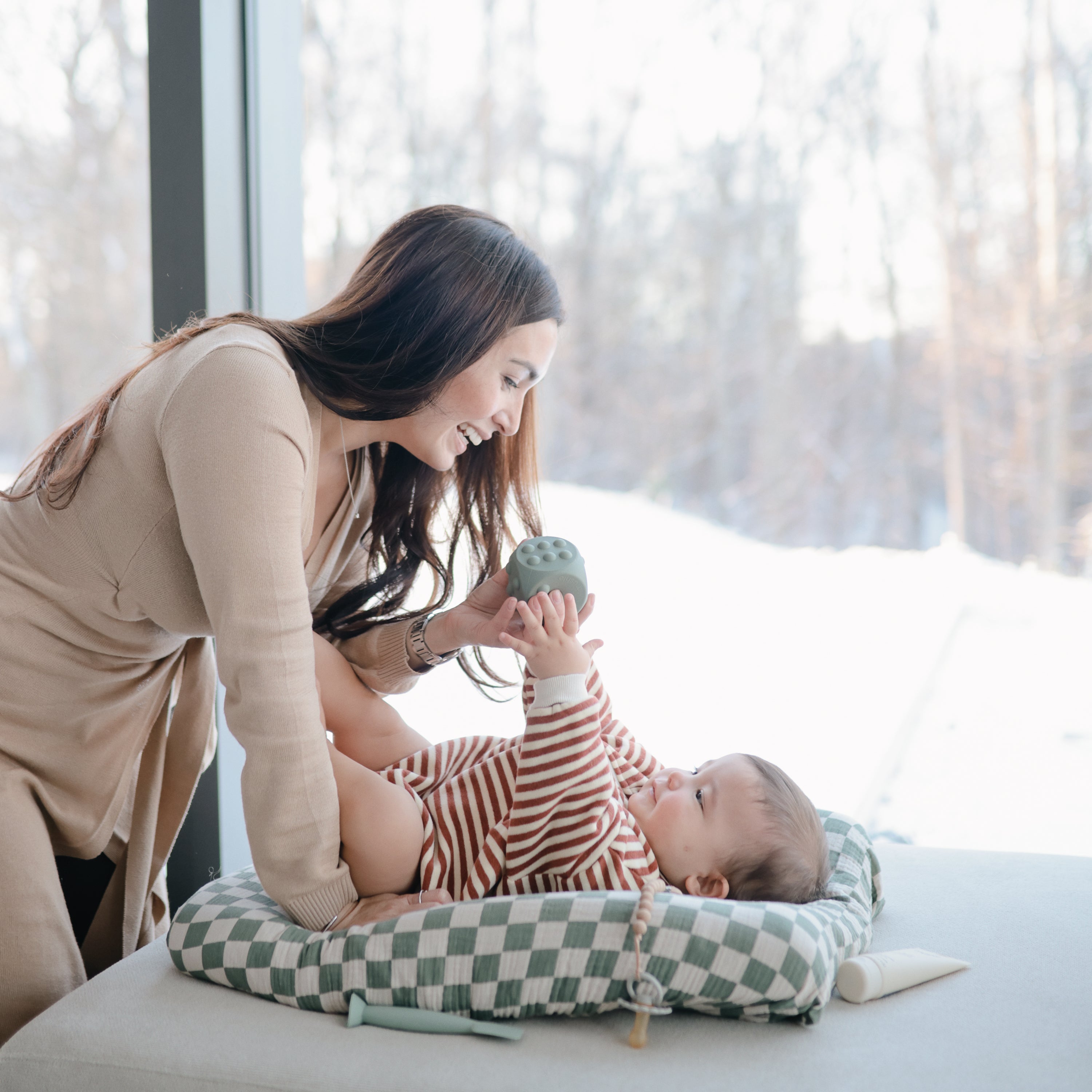 Dice Press Toy 2-Pack Press Toy Mushie