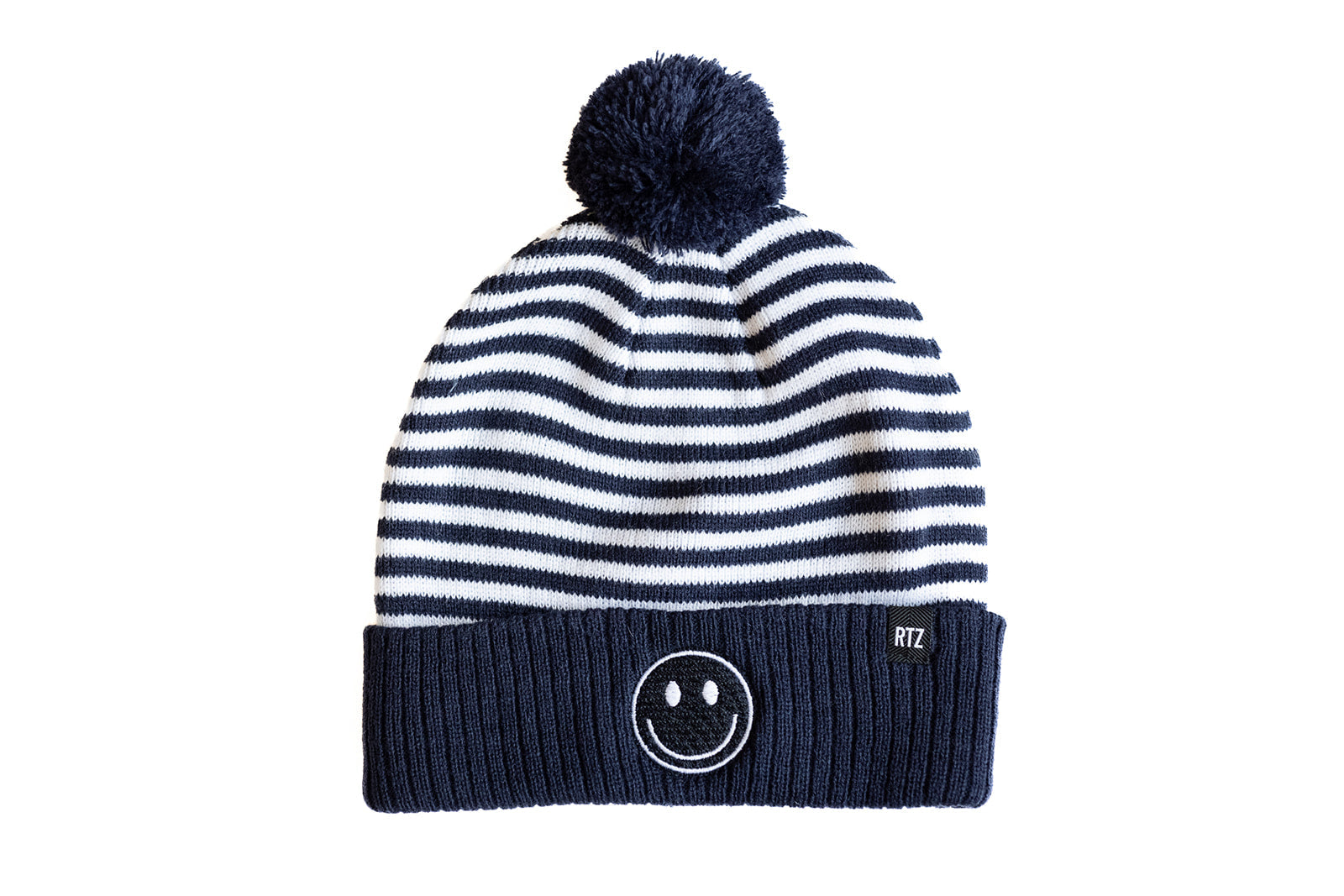 Smiley Pom Pom Hat
