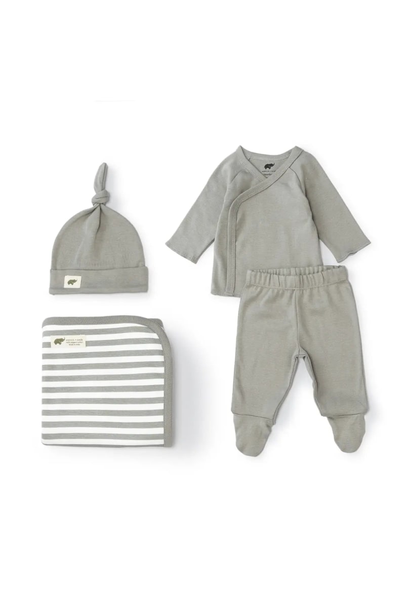 4-Piece Layette - Grey