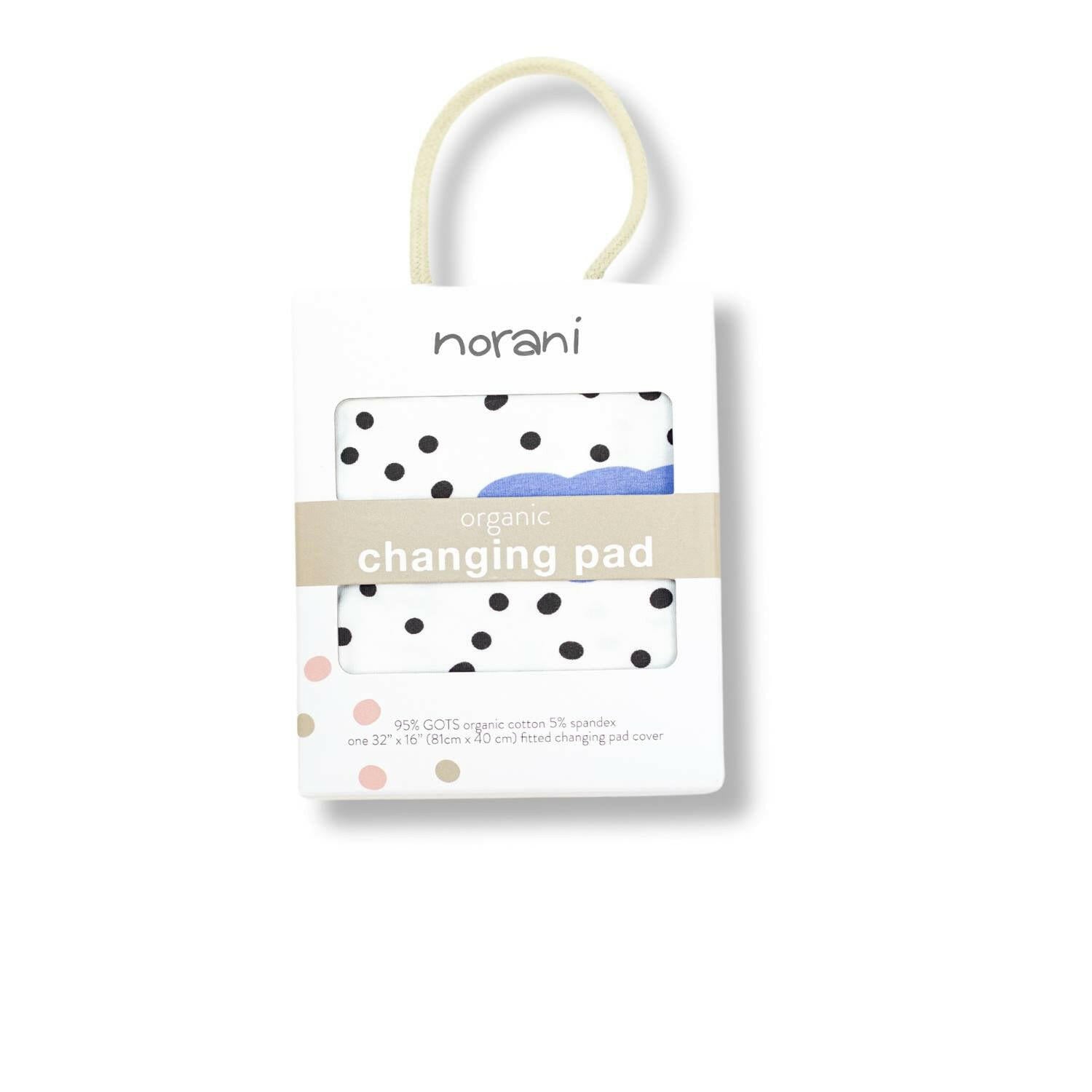 Organic Changing Pad Cover - Blue Clouds Changing Pad Covers Norani Baby