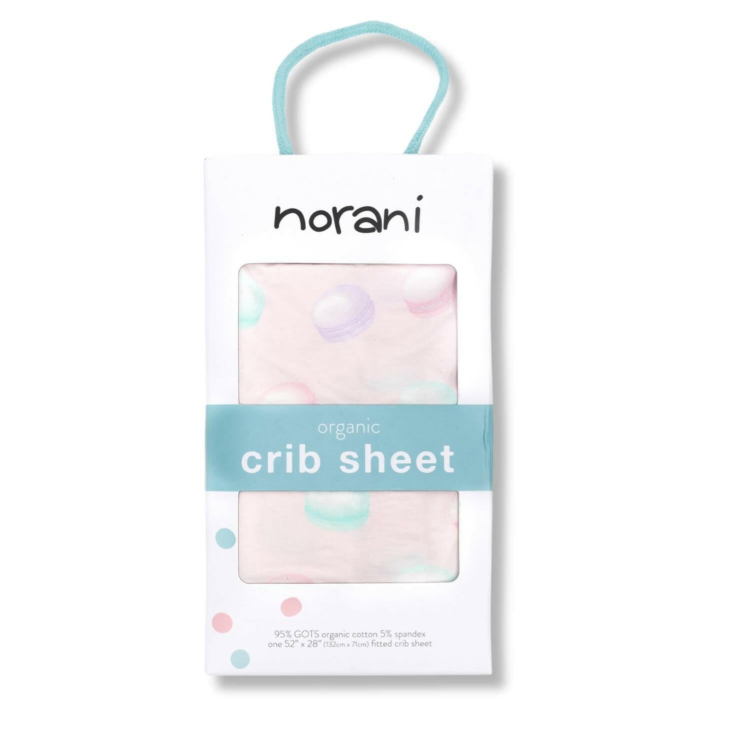 Organic Crib Sheet - Macarons Crib Sheets Norani Baby