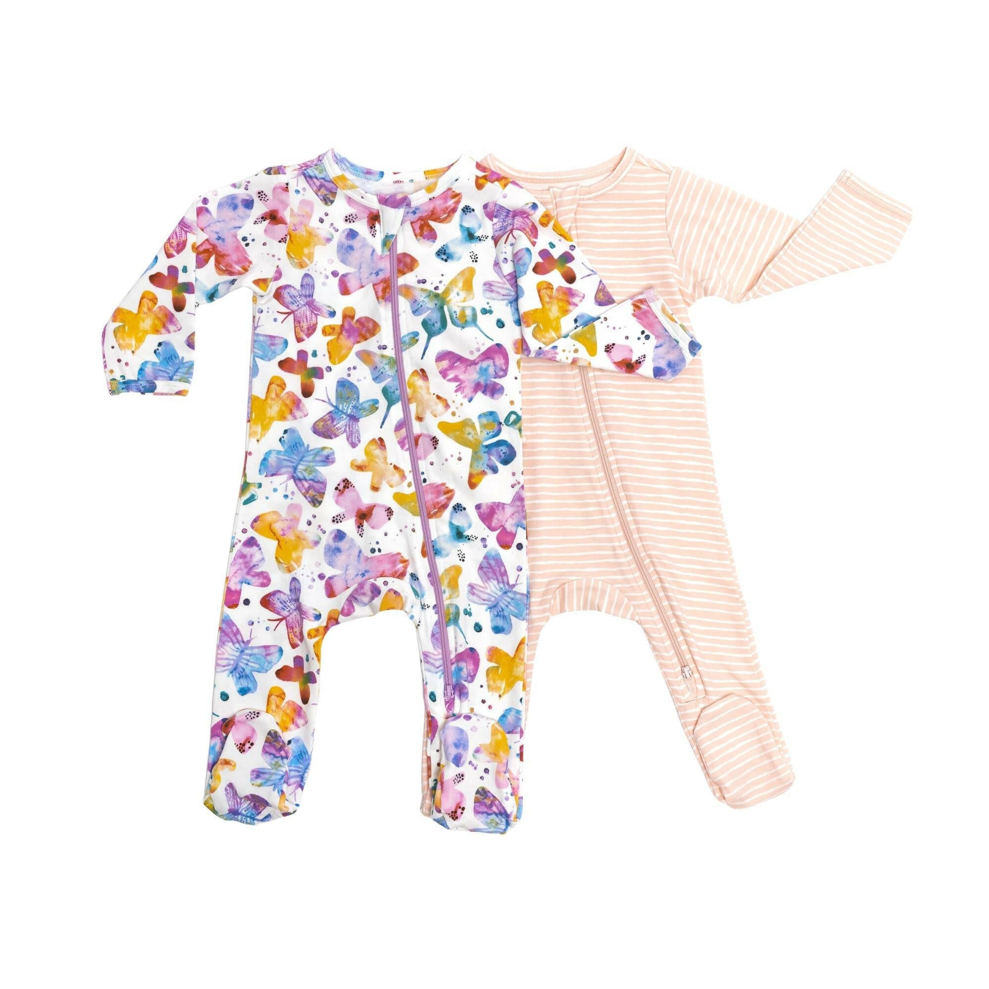 Organic Footie - Butterflies Baby & Toddler Norani Baby
