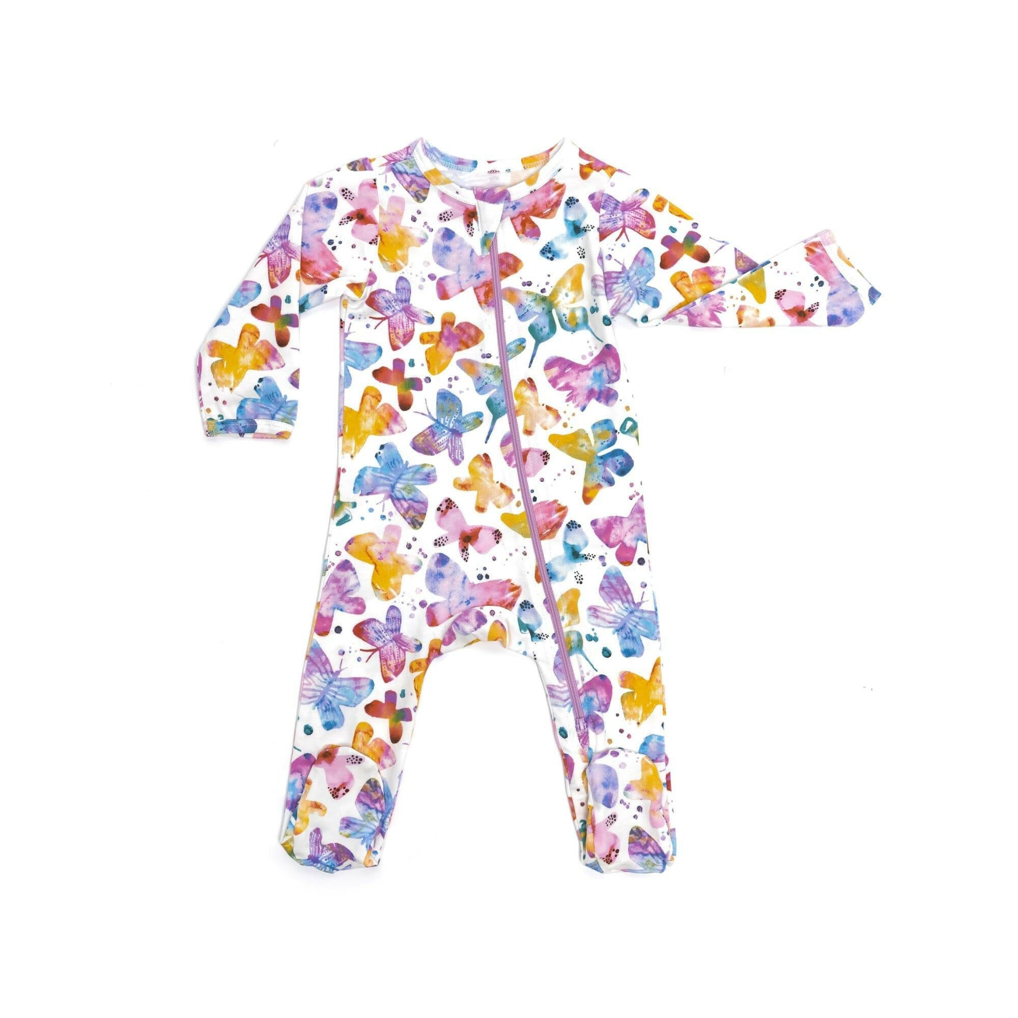 Organic Footie - Butterflies Baby & Toddler Norani Baby