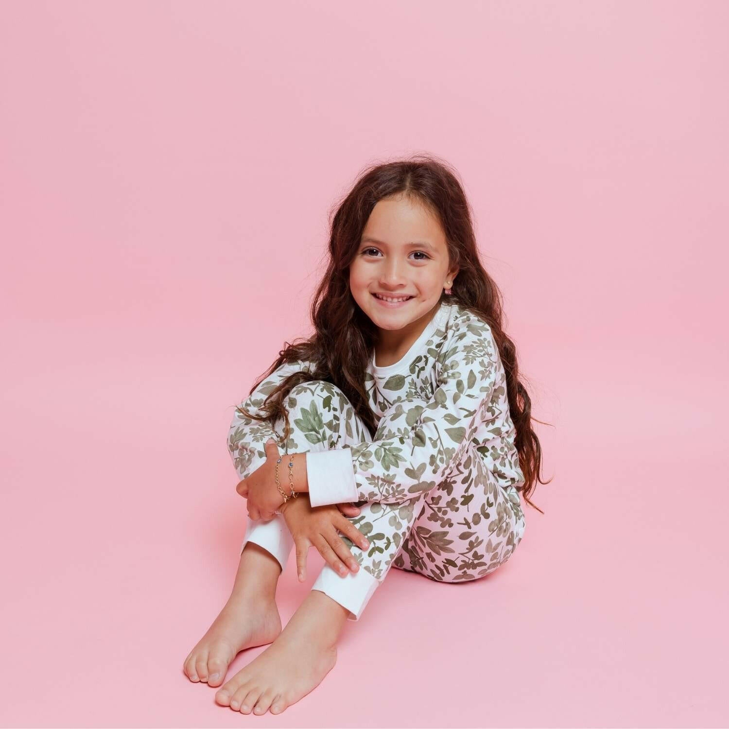 Kids Pajamas - Green Leaves Baby & Toddler Sleepwear Norani Baby