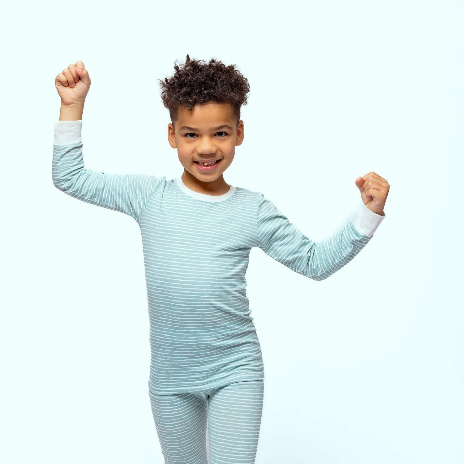Kids Pajamas - Green Stripes Baby & Toddler Sleepwear Norani Baby